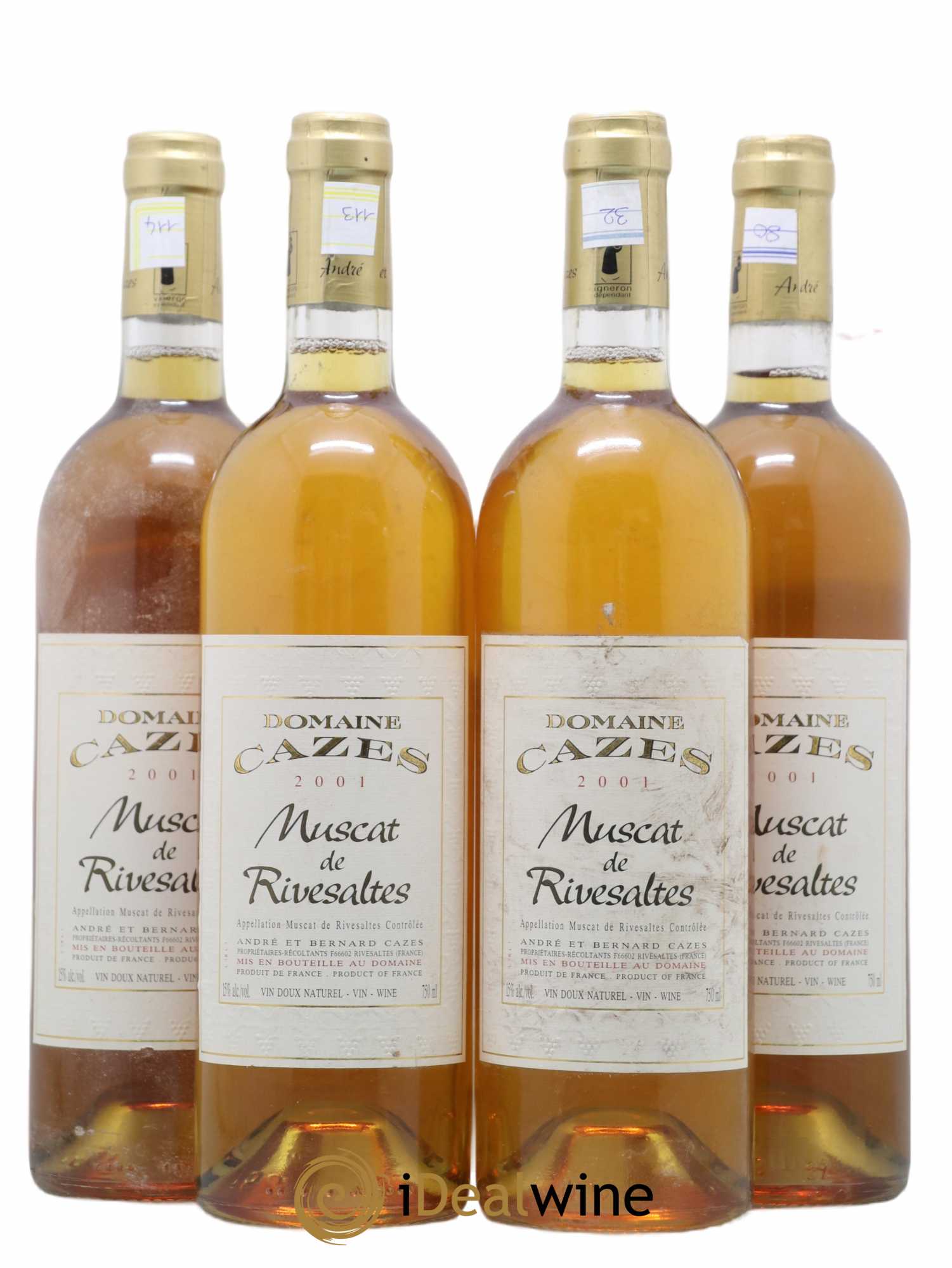 Muscat de Rivesaltes Domaine Cazes 2001 - Posten von 4 Flaschen - 0