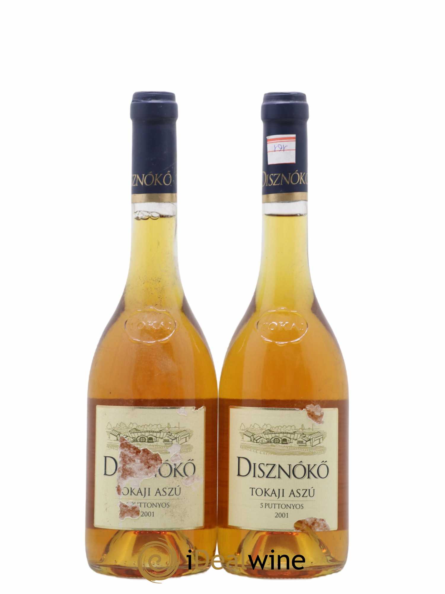 Tokaji Aszu 5 Puttonyos Disznoko (Domaine) 2001 - Lotto di 2 bottiglie - 0