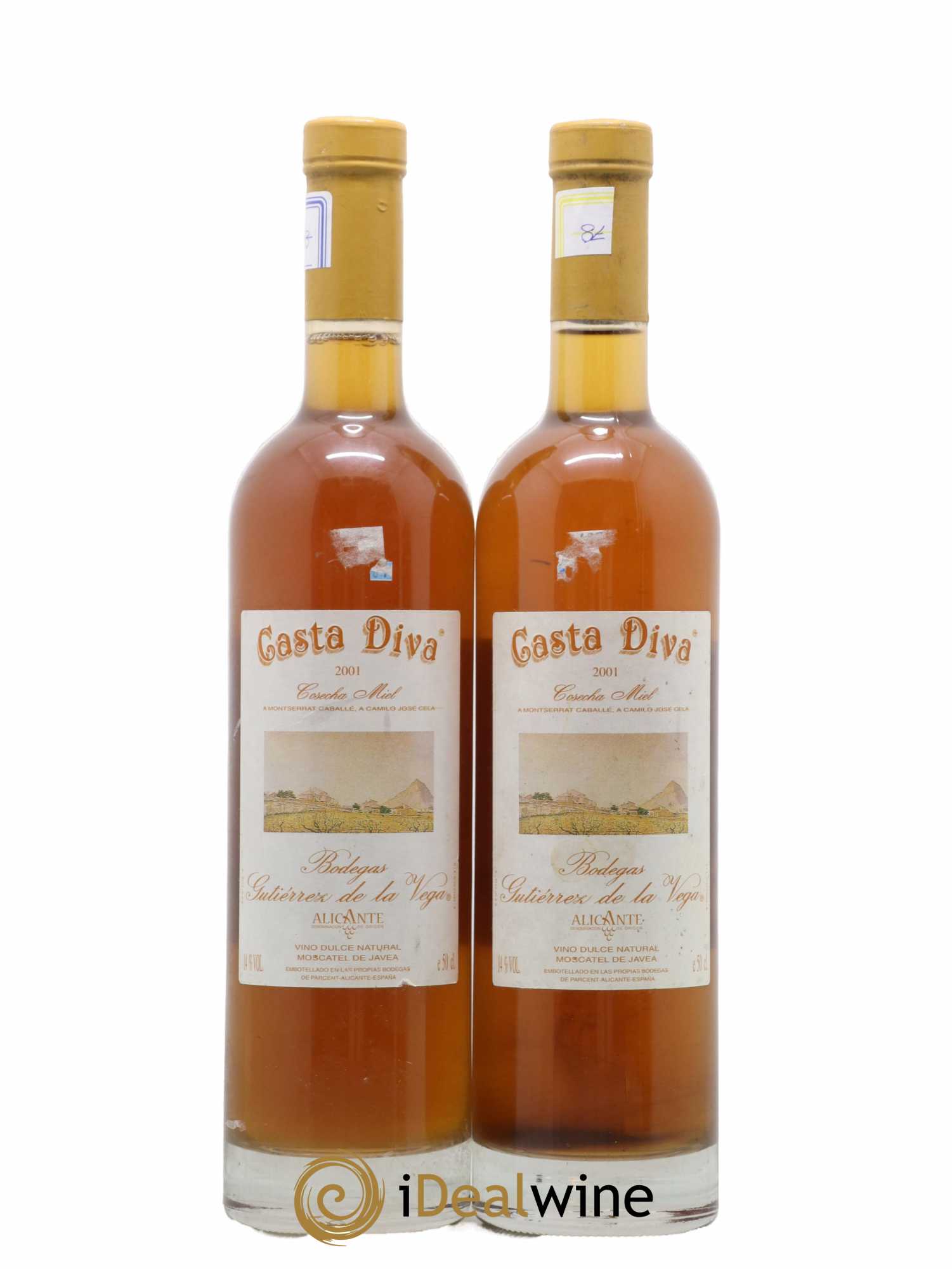 Alicante Casta Diva Cosecha Miel Bodegas Gutierrez de la Vega 2001 - Posten von 2 Flaschen - 0