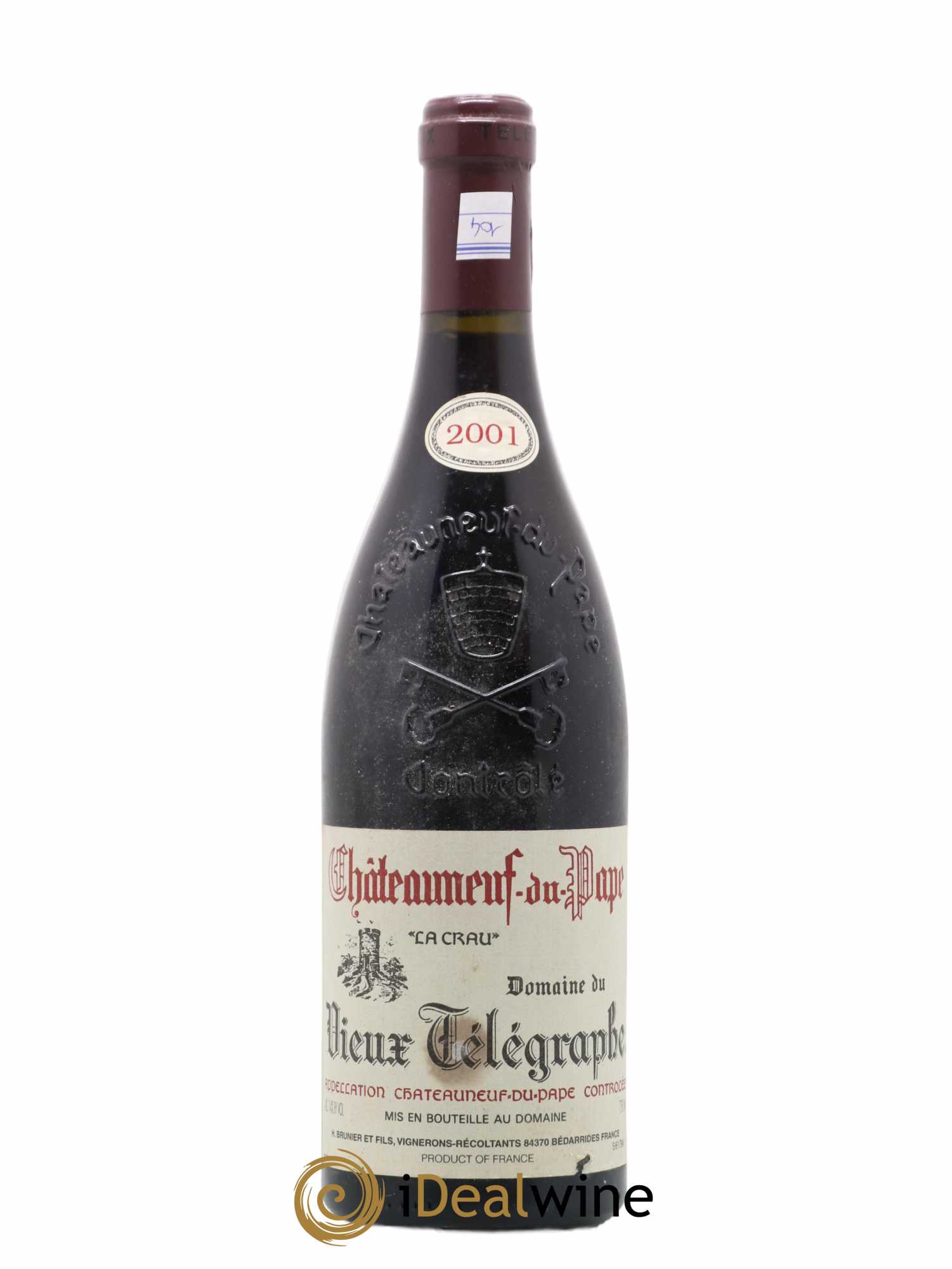 Châteauneuf-du-Pape Vieux Télégraphe (Domaine du) Vignobles Brunier 2001 - Lot de 1 bouteille - 0