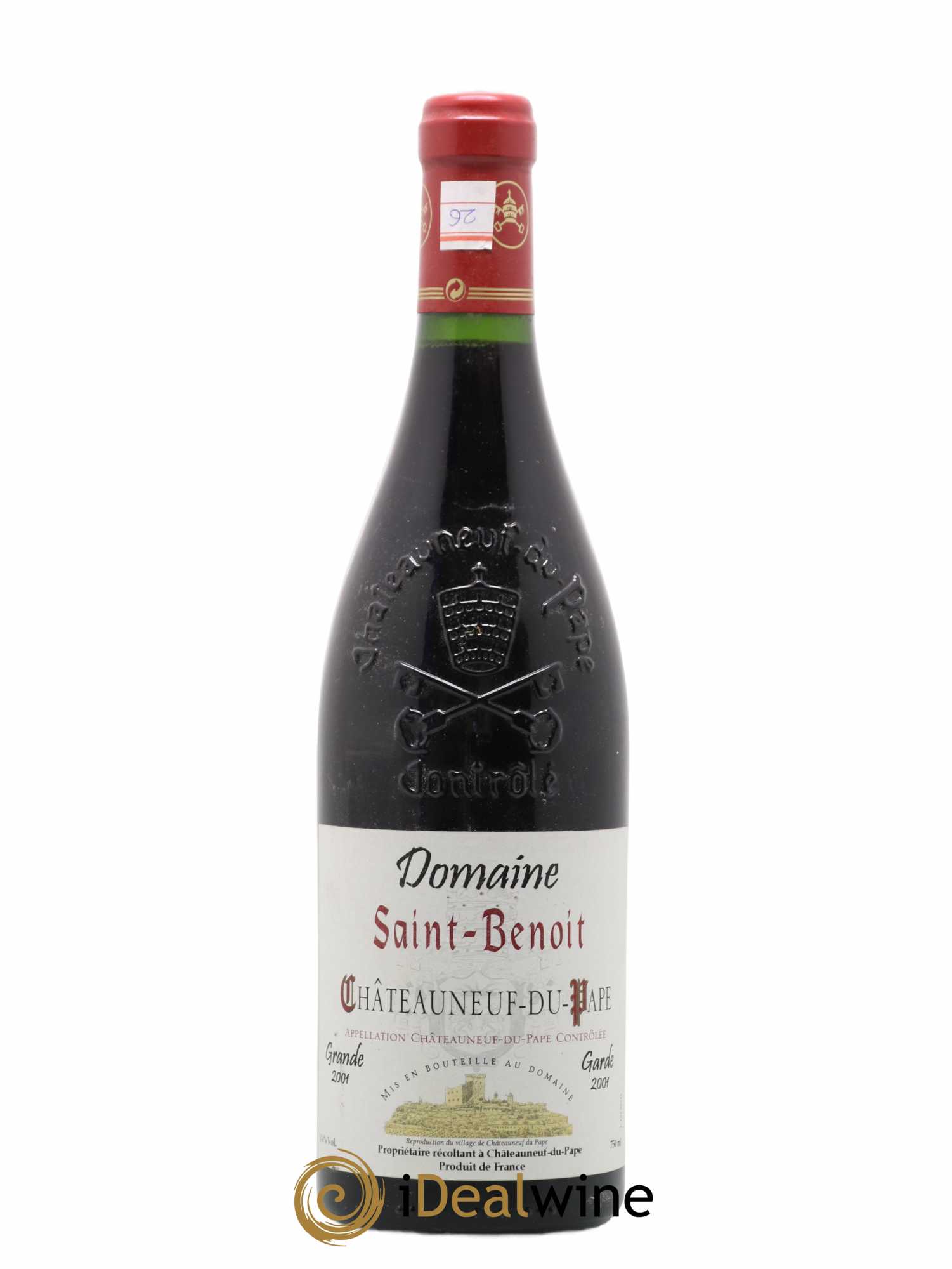 Châteauneuf-du-Pape Grande Garde Domaine Saint Benoit 2001 - Posten von 1 Flasche - 0