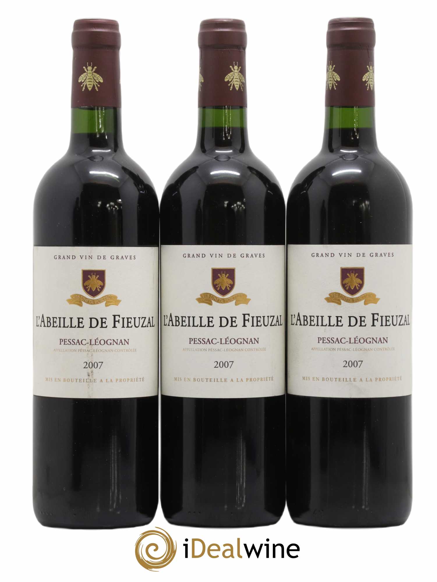 Abeille de Fieuzal 2007 - Lot de 12 bouteilles - 1
