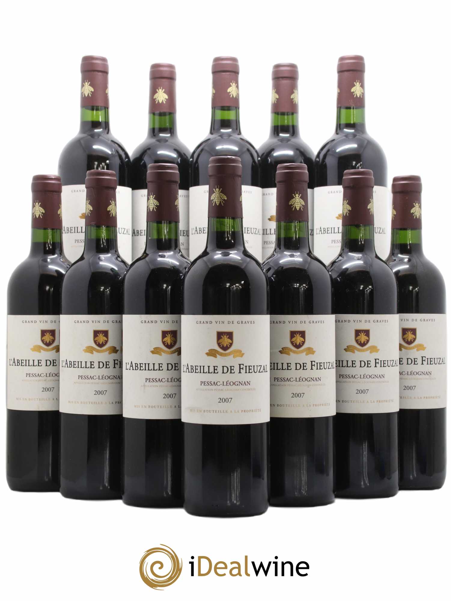 Abeille de Fieuzal 2007 - Lot de 12 bouteilles - 0