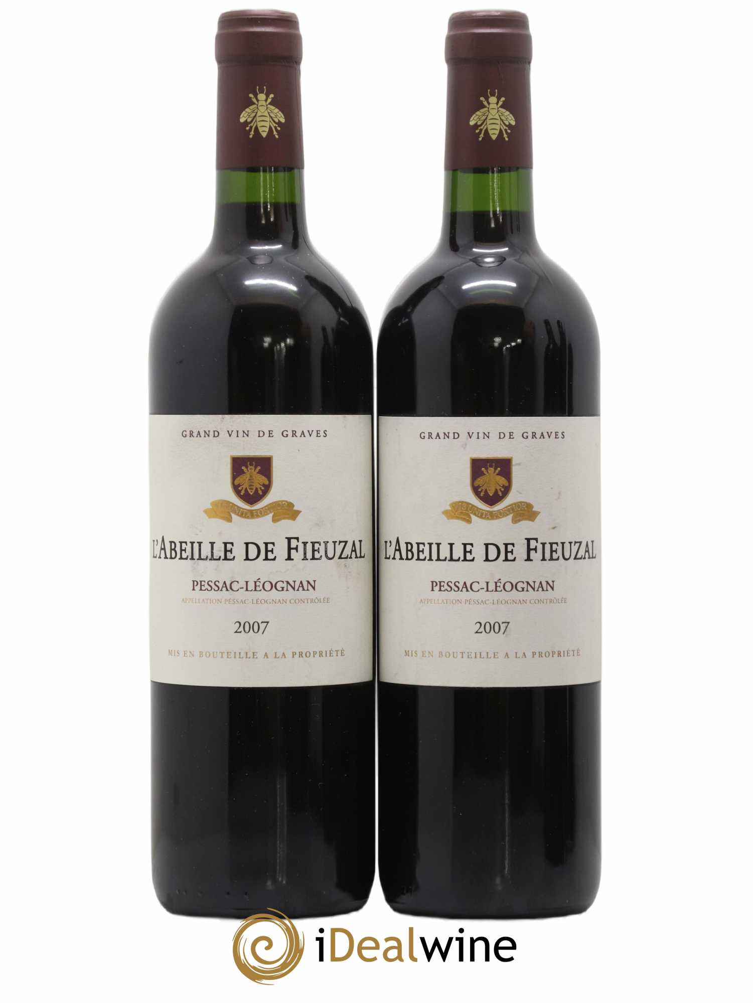 Abeille de Fieuzal 2007 - Lot de 2 bouteilles - 0