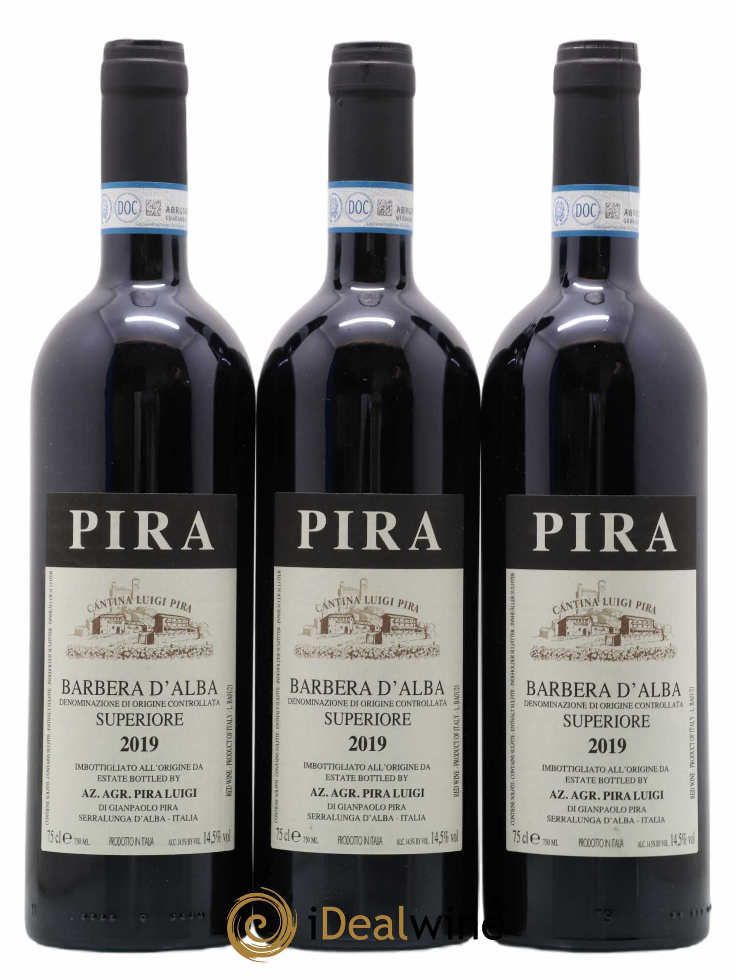 Barbera d'Alba DOC Luigi Pira Superiore (sans prix de réserve) 2019 - Posten von 3 Flaschen - 0