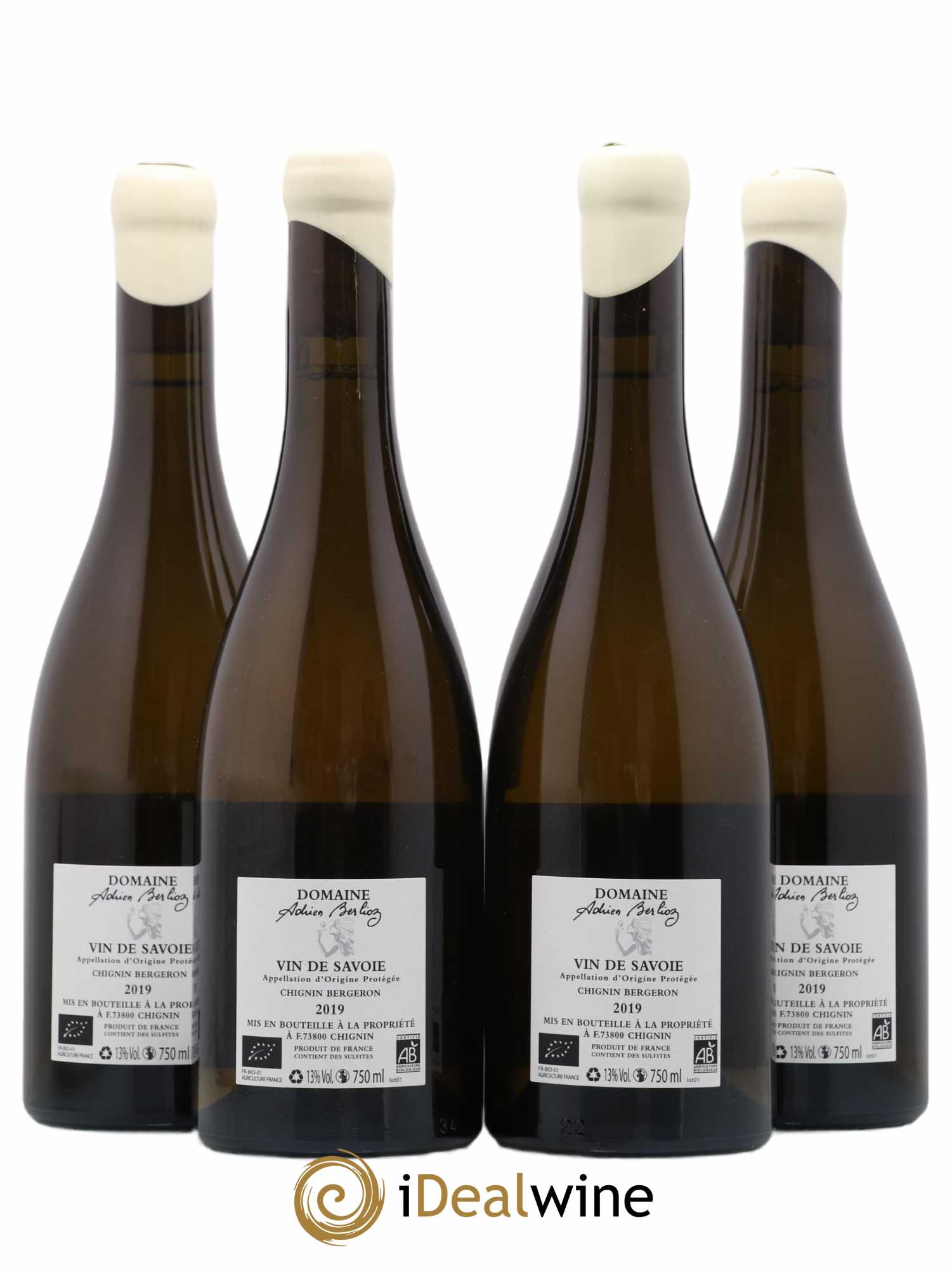 Vin de Savoie Grand Zeph Domaine Adrien Berlioz 2019 - Lotto di 4 bottiglie - 1