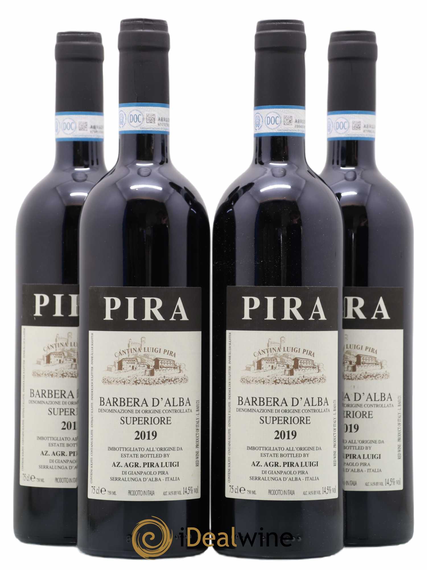 Barbera d'Alba DOC Luigi Pira Superiore (sans prix de réserve) 2019 - Posten von 4 Flaschen - 0