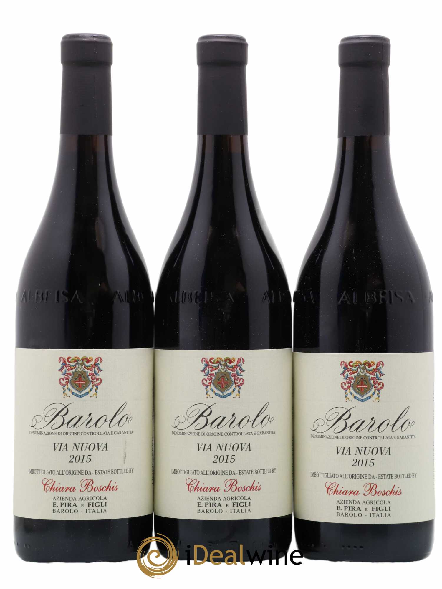 Barolo Via Nuova Chiara Boschis (sans prix de réserve) 2015 - Lotto di 3 bottiglie - 0
