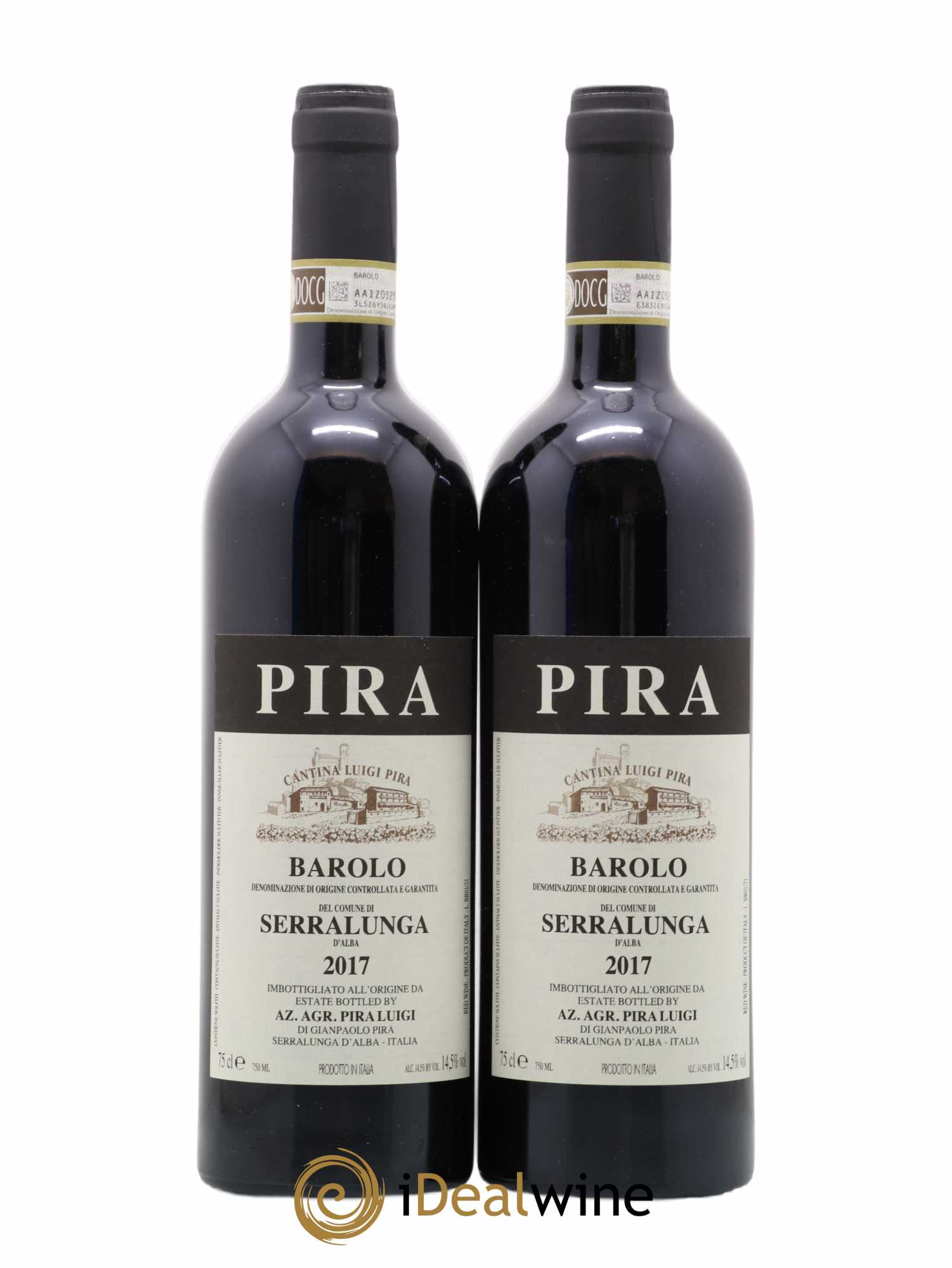 Barolo DOCG Luigi Pira Serralunga 2017 - Lot de 2 bouteilles - 0