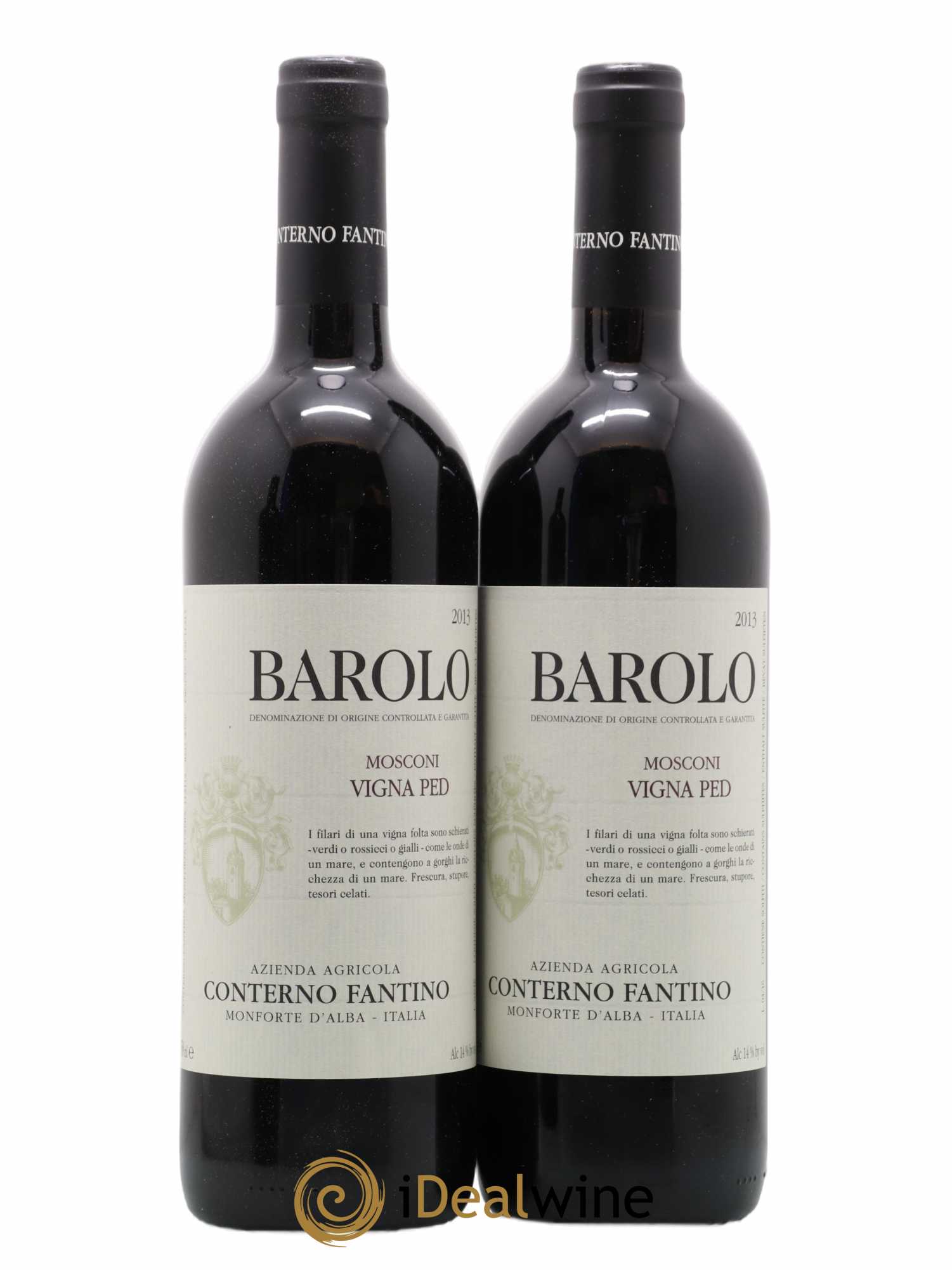 Barolo Mosconi Vigna Ped Conterno Fantino 2013 - Lot de 2 bouteilles - 0