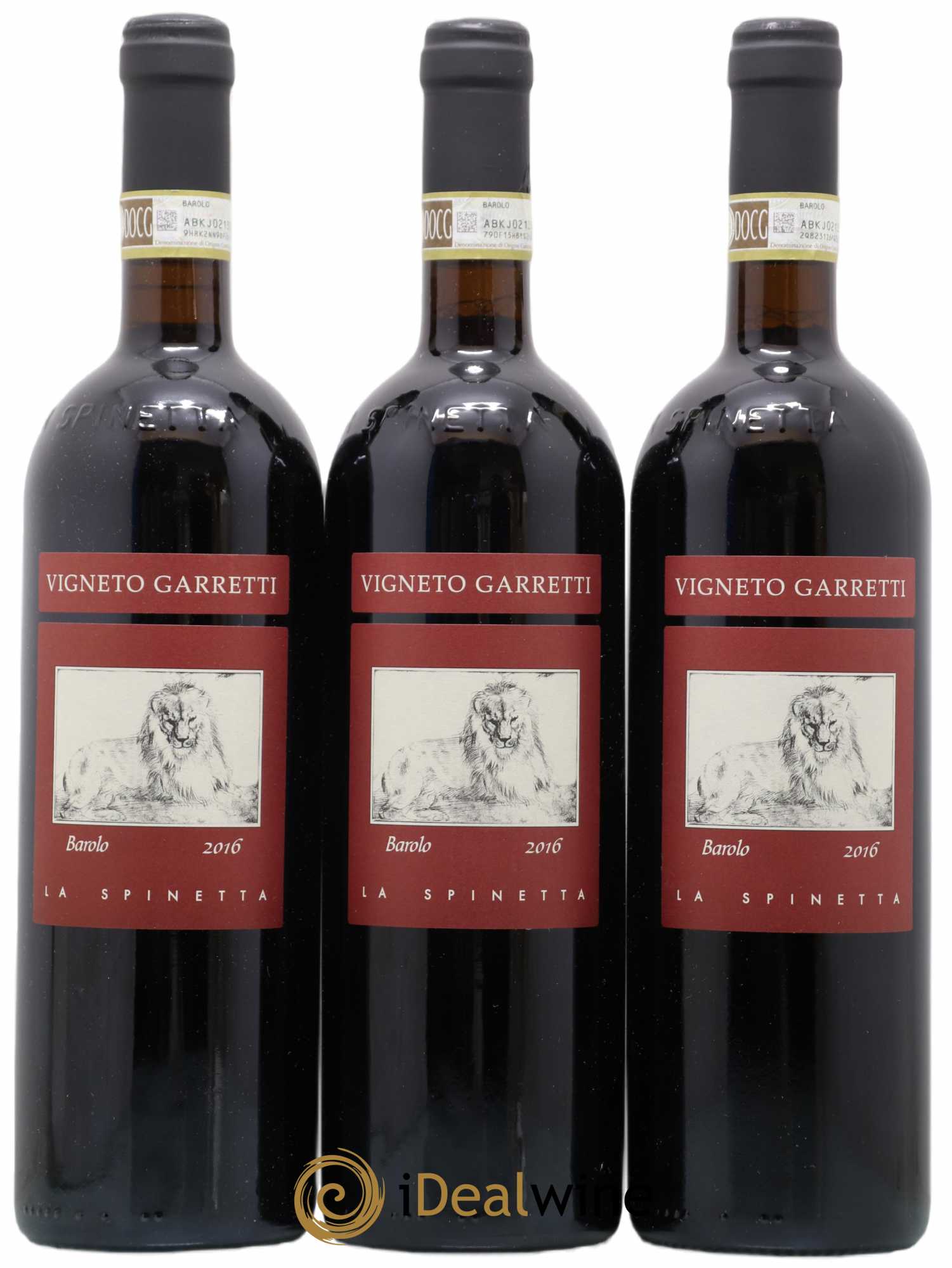Barolo Vigneto Garretti La Spinetta 2016 - Lot de 3 bouteilles - 0