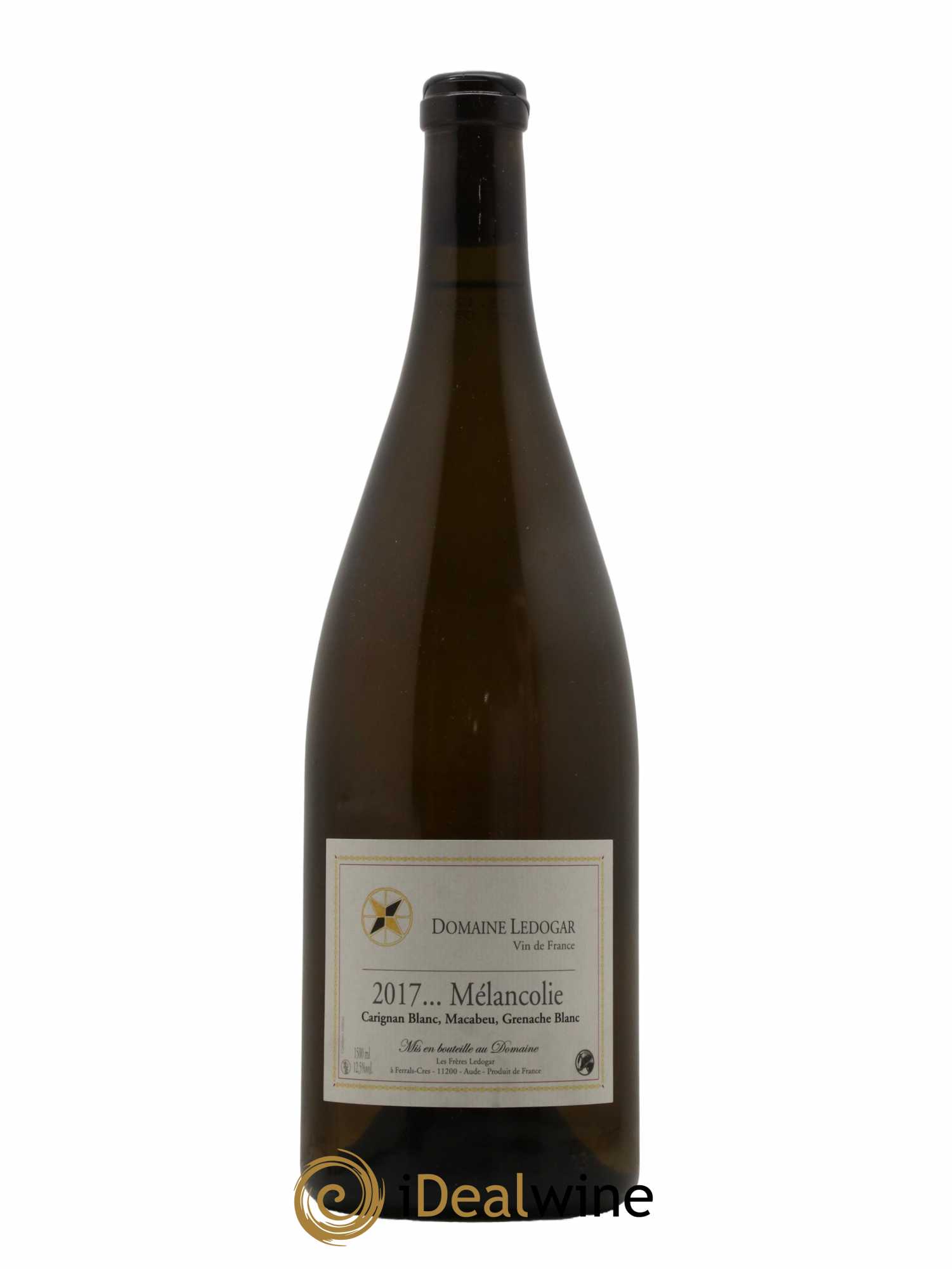 Vin de France Mélancolie Domaine Ledogar 2017 - Lot de 1 magnum - 0