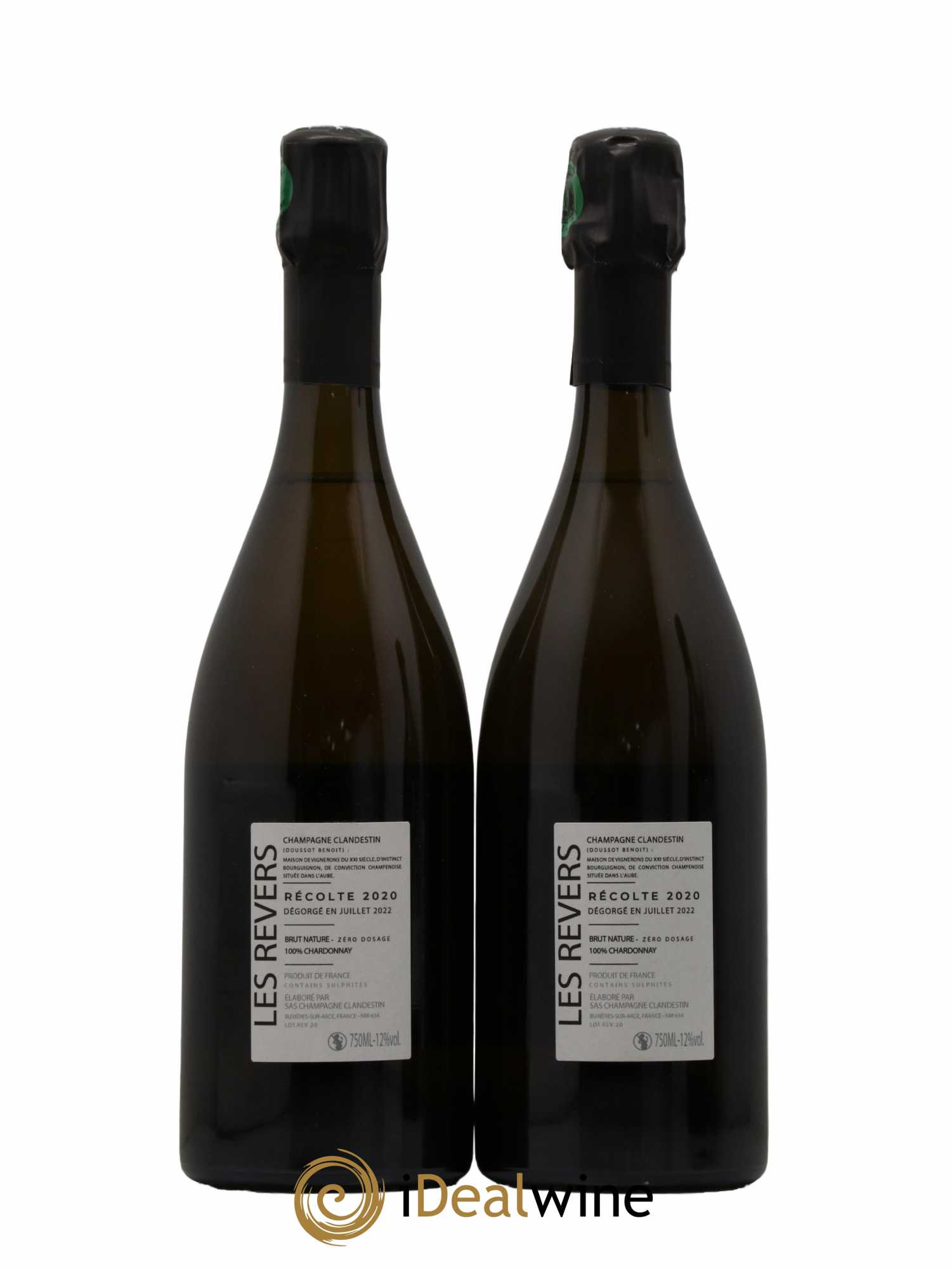 Les Revers Brut Nature Clandestin 2020 - Lot de 2 bouteilles - 1