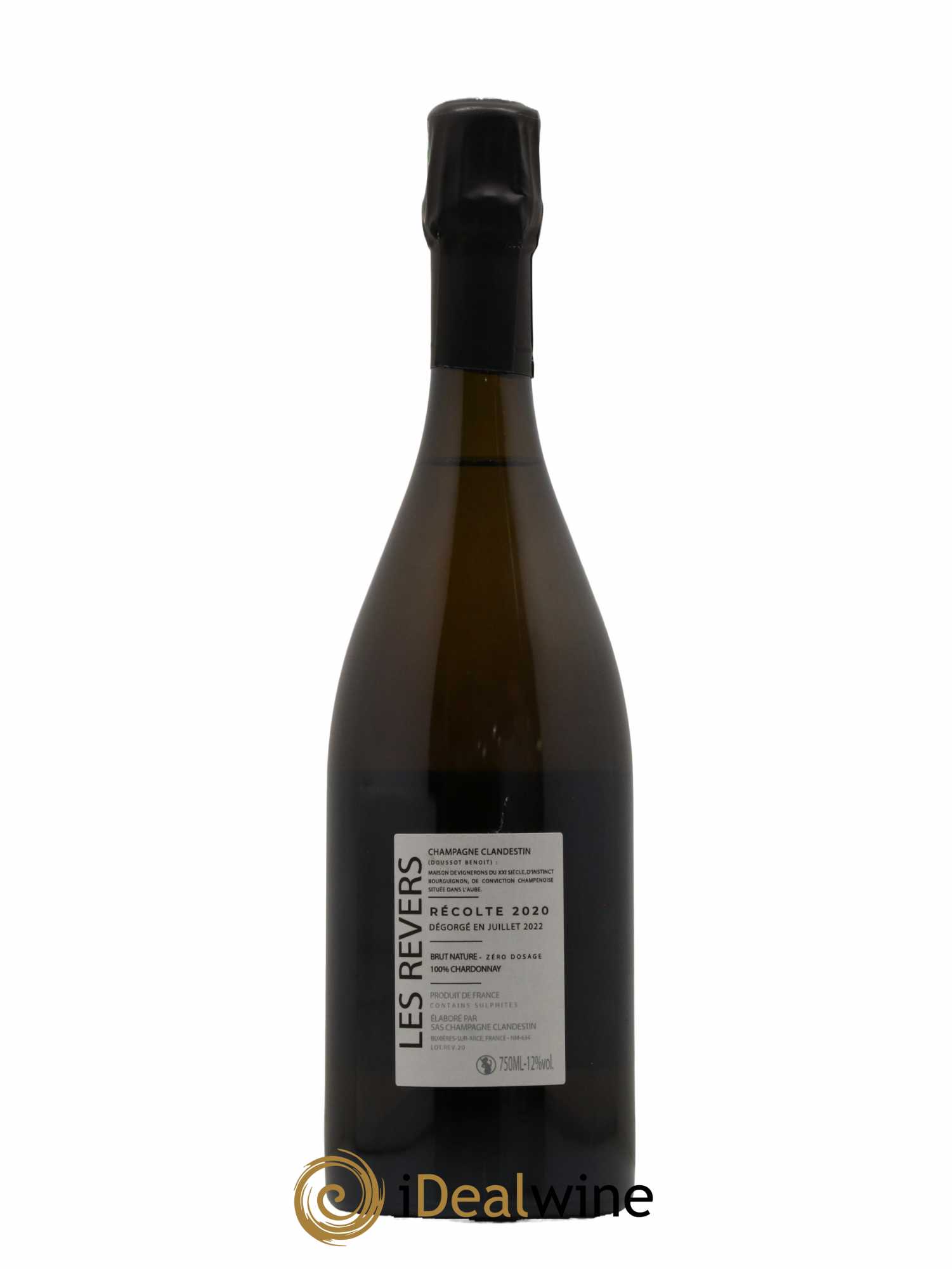 Les Revers Brut Nature Clandestin 2020 - Lot of 1 bottle - 1
