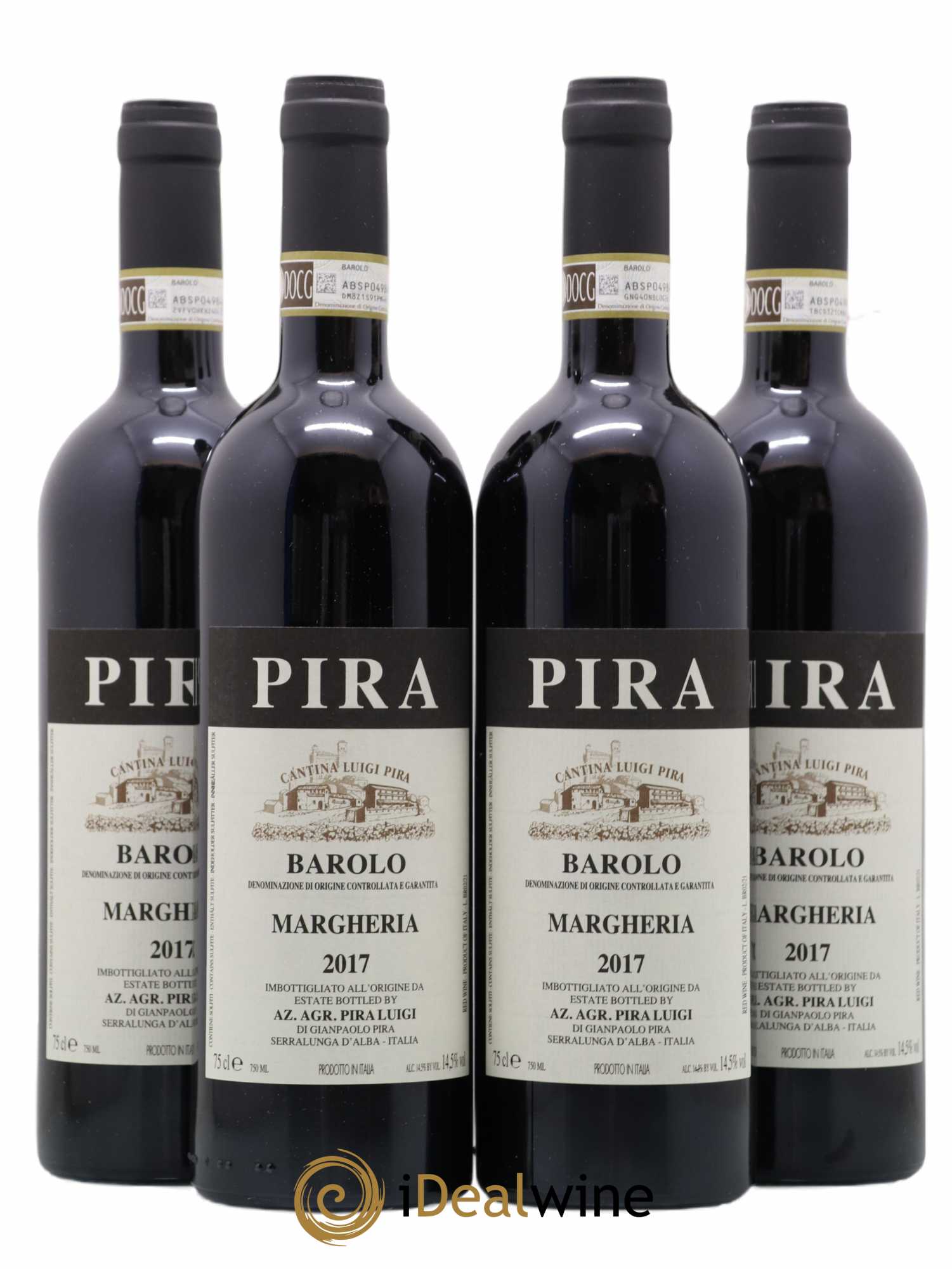 Barolo DOCG Luigi Pira Margheria 2017 - Lot de 4 bouteilles - 0
