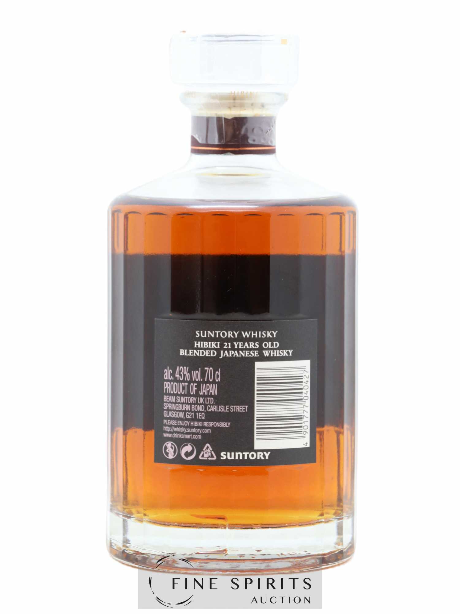 Hibiki 21 years Of. Suntory - Lot de 1 bouteille - 2