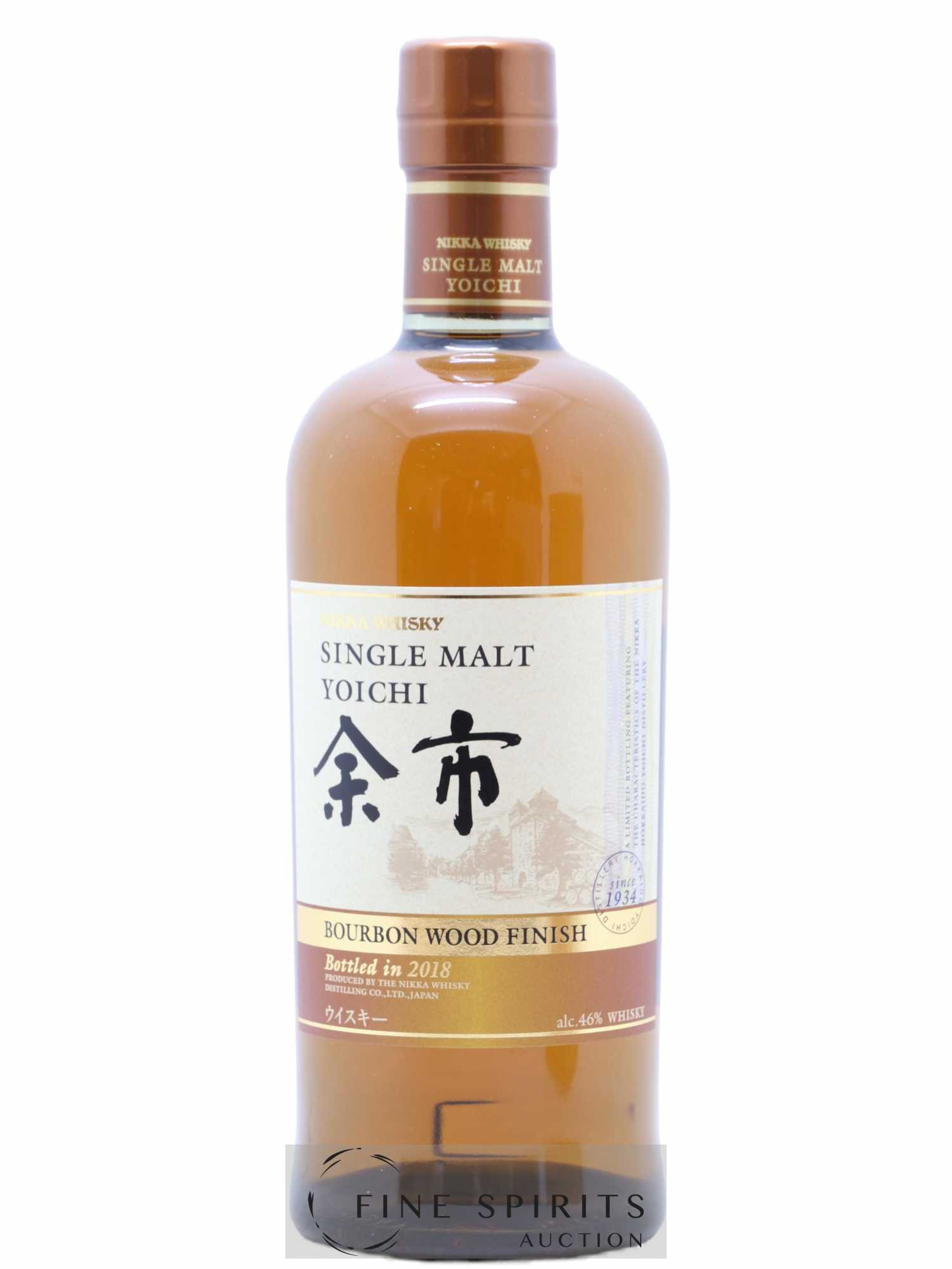 Yoichi Of. Bourbon Wood Finish 2018 Release Nikka Whisky - Lot de 1 bouteille - 1