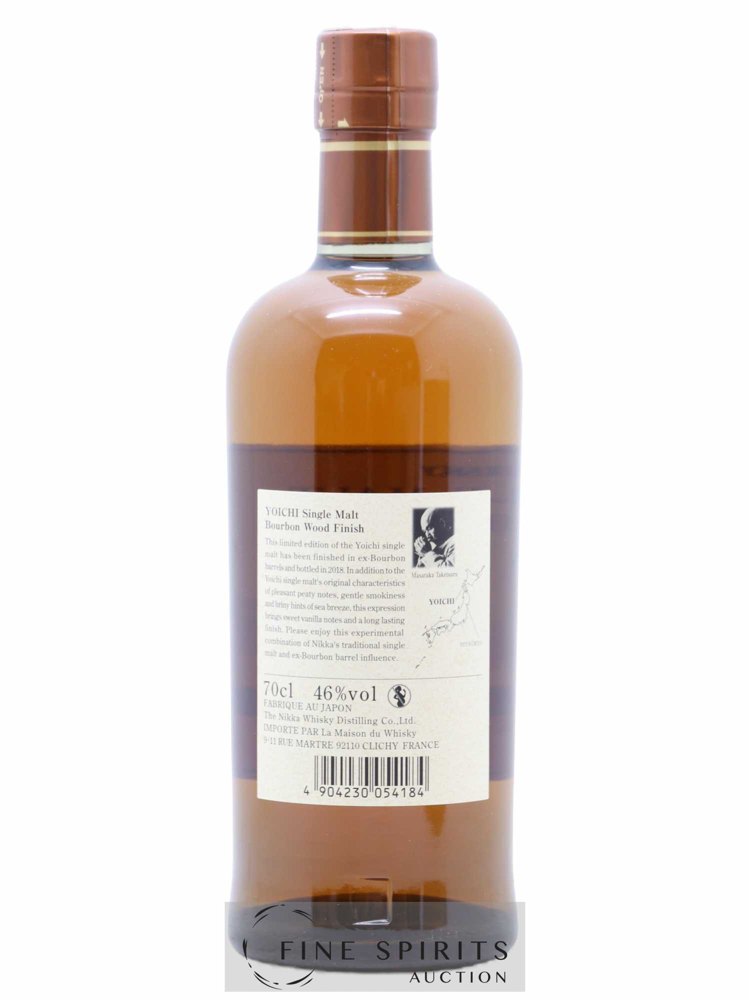 Yoichi Of. Bourbon Wood Finish 2018 Release Nikka Whisky - Lot de 1 bouteille - 2