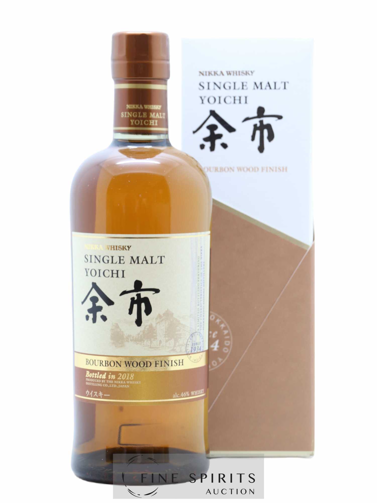 Yoichi Of. Bourbon Wood Finish 2018 Release Nikka Whisky - Lot de 1 bouteille - 0