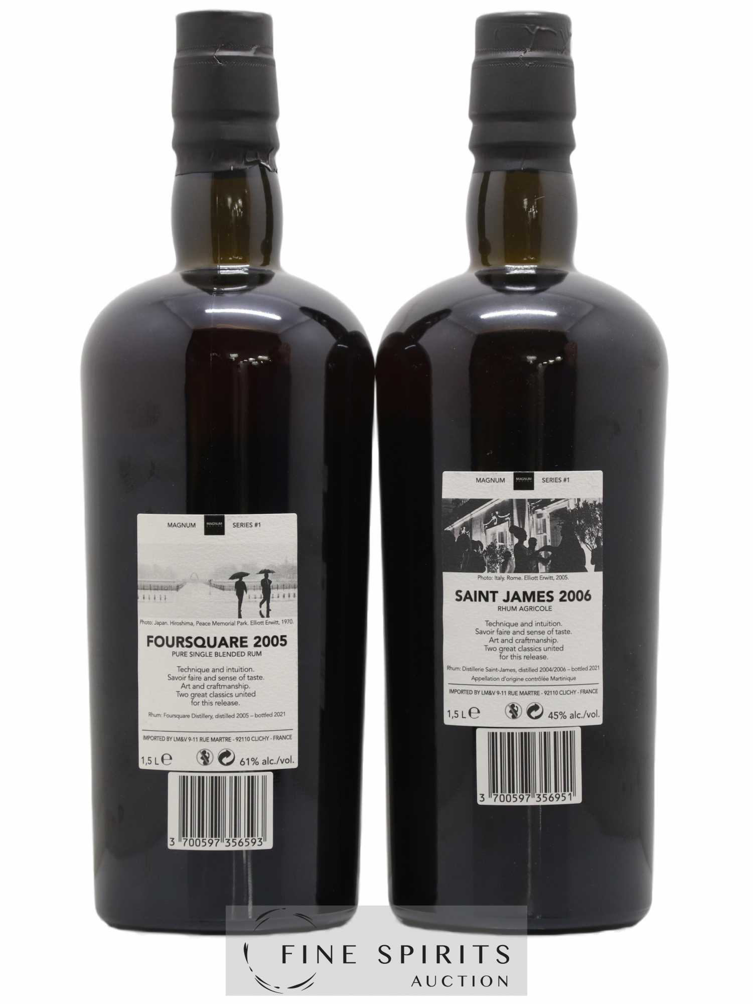Velier Magnum Series 1 4 x 1.5 Litre - Elliott Erwitt - Lot de 4 magnums - 4