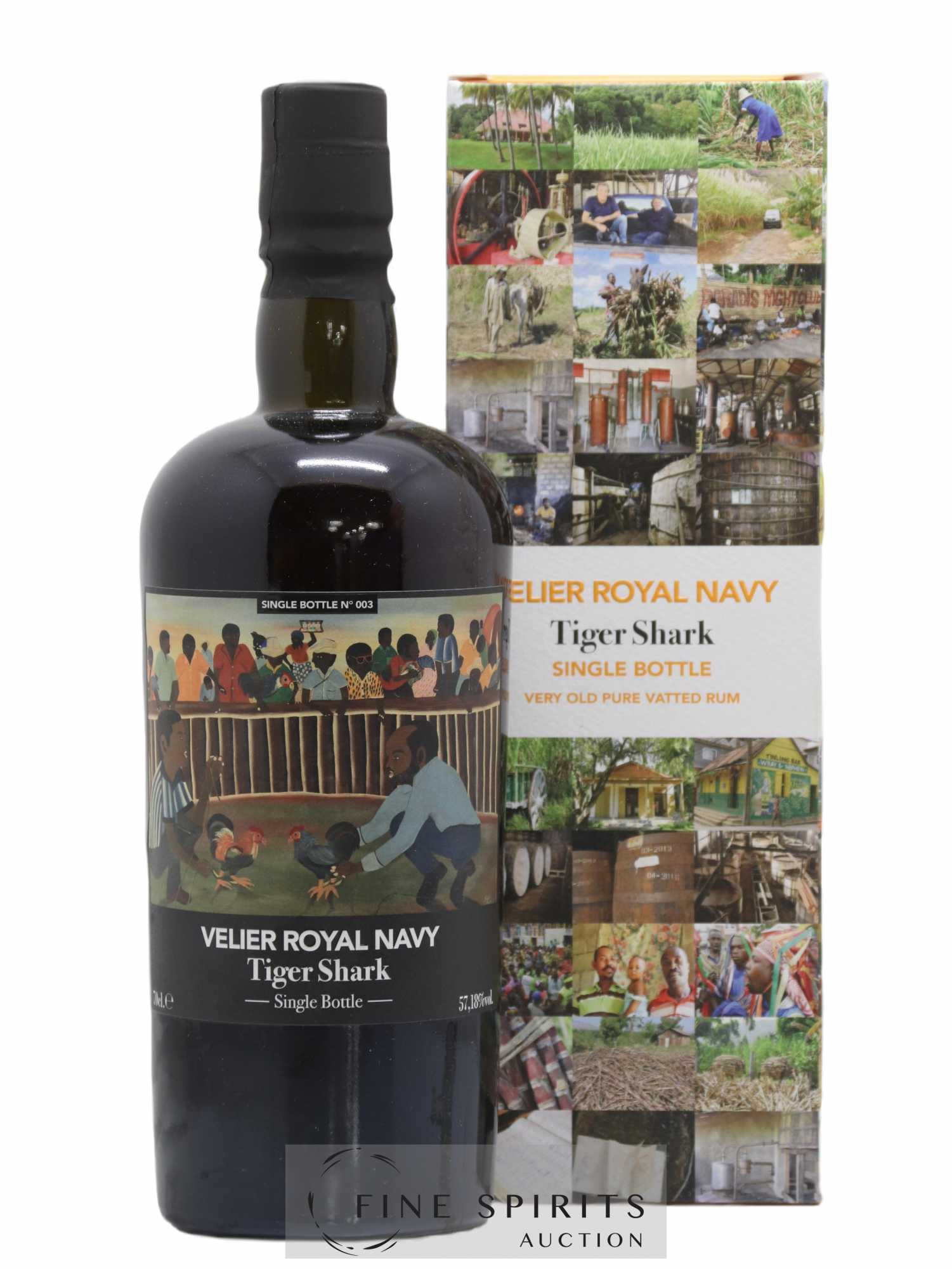 Velier Royal Navy Of. Tiger Shark - Single Bottle - First Release N°003 (sans prix de réserve) - Posten von 1 Flasche - 0