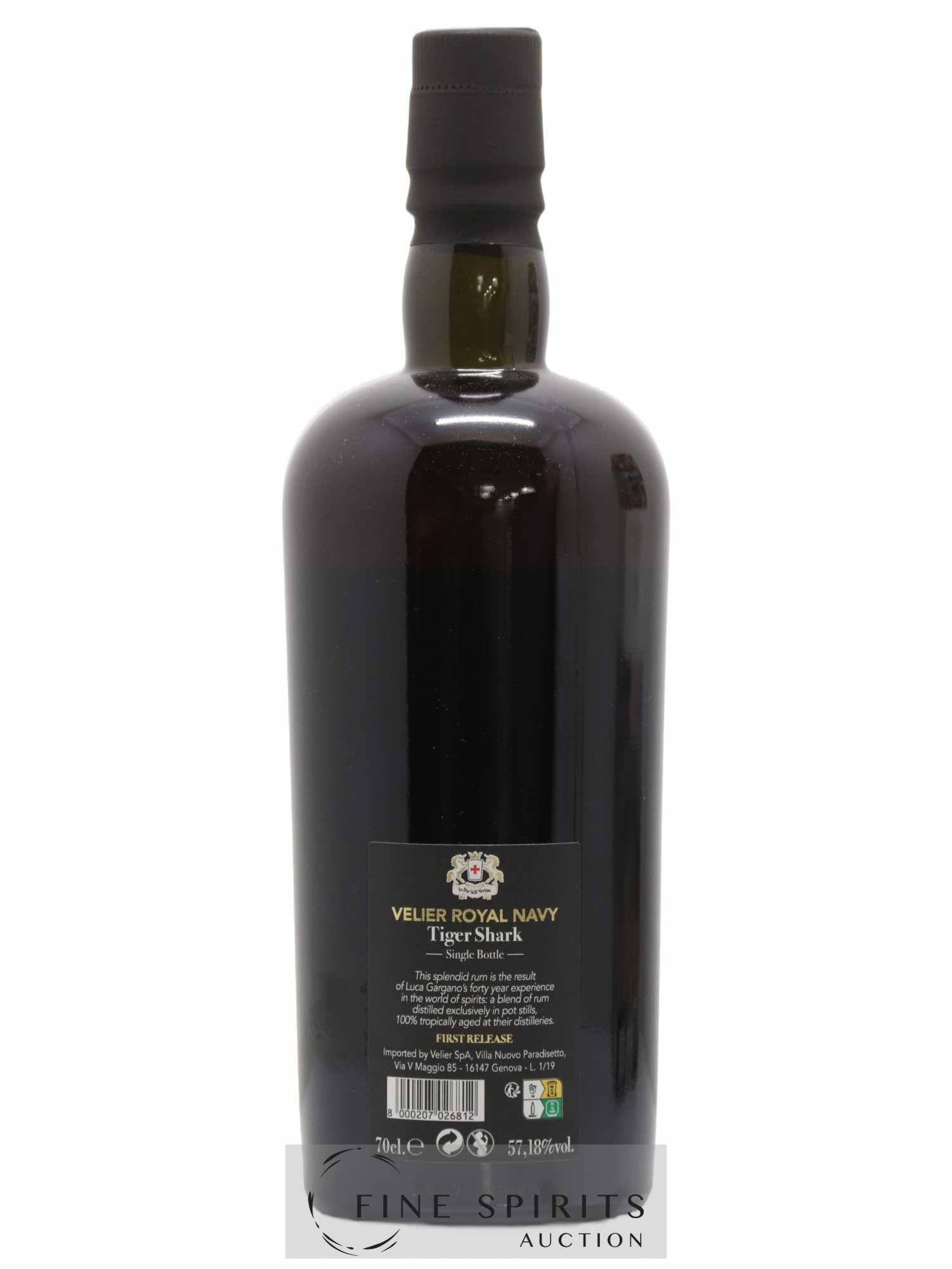 Velier Royal Navy Of. Tiger Shark - Single Bottle - First Release N°093 (sans prix de réserve) - Posten von 1 Flasche - 2