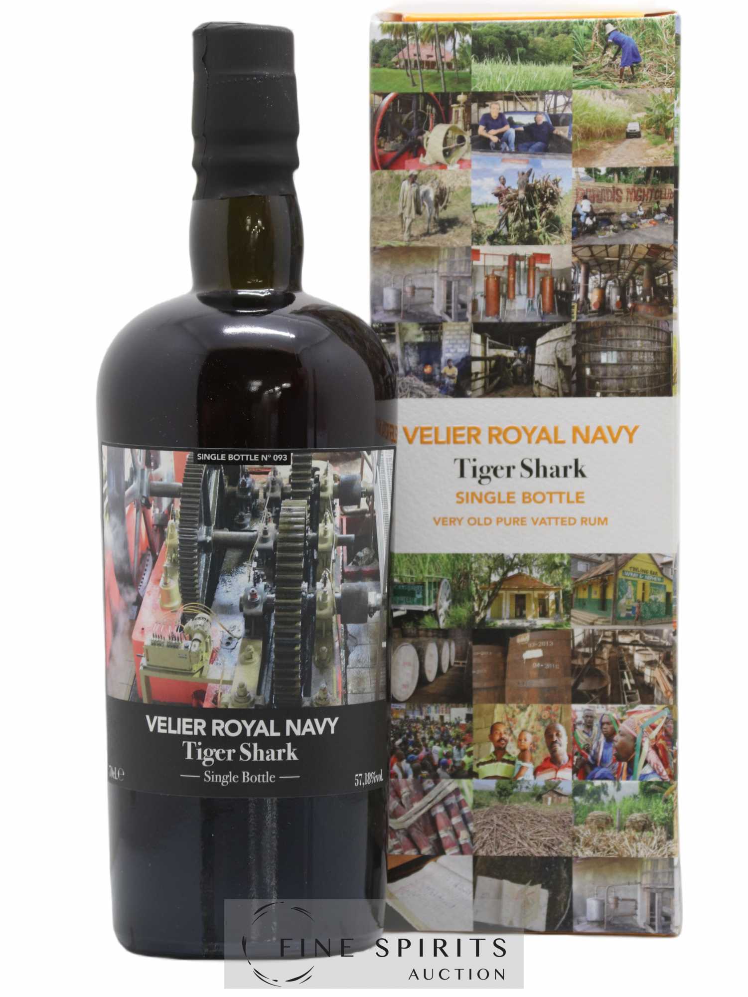 Velier Royal Navy Of. Tiger Shark - Single Bottle - First Release N°093 (sans prix de réserve) - Posten von 1 Flasche - 0