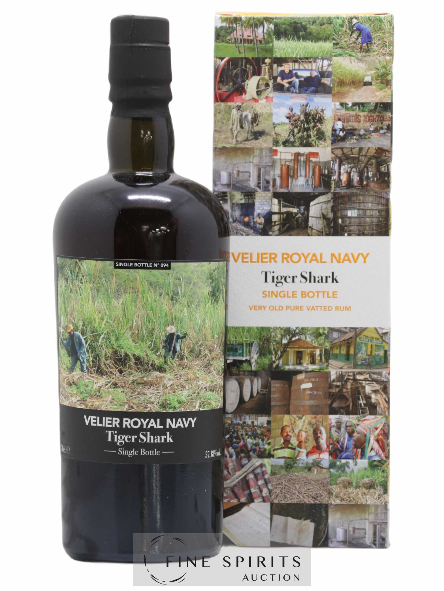 Velier Royal Navy Of. Tiger Shark - Single Bottle - First Release N°094 (sans prix de réserve) - Posten von 1 Flasche - 0
