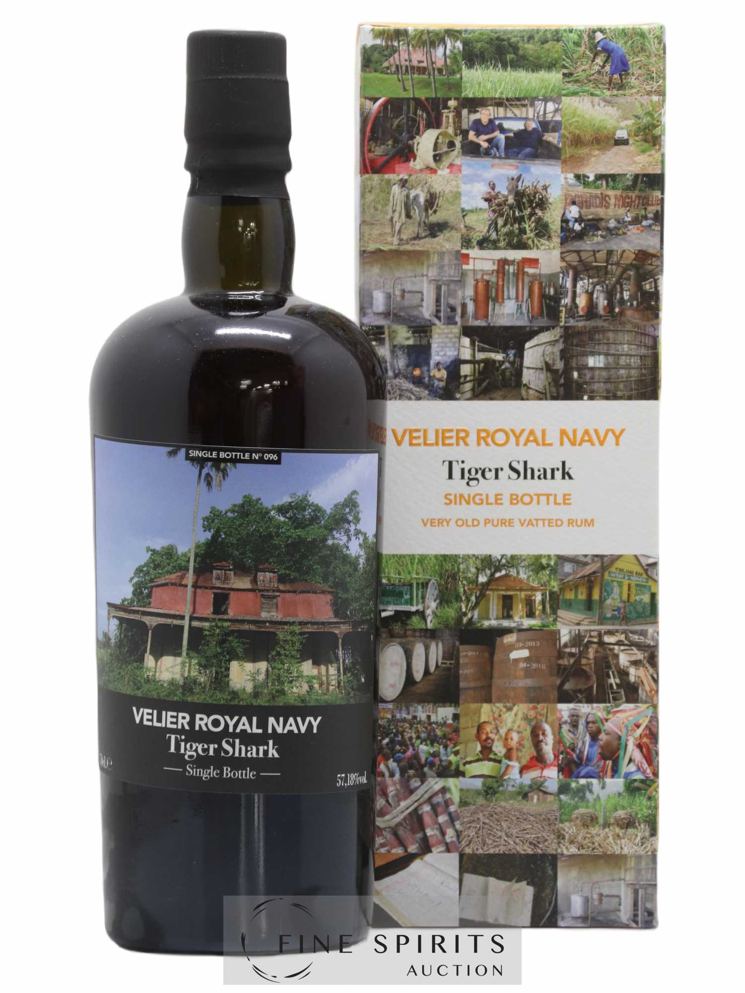 Velier Royal Navy Of. Tiger Shark - Single Bottle - First Release N°096 (sans prix de réserve) - Posten von 1 Flasche - 0