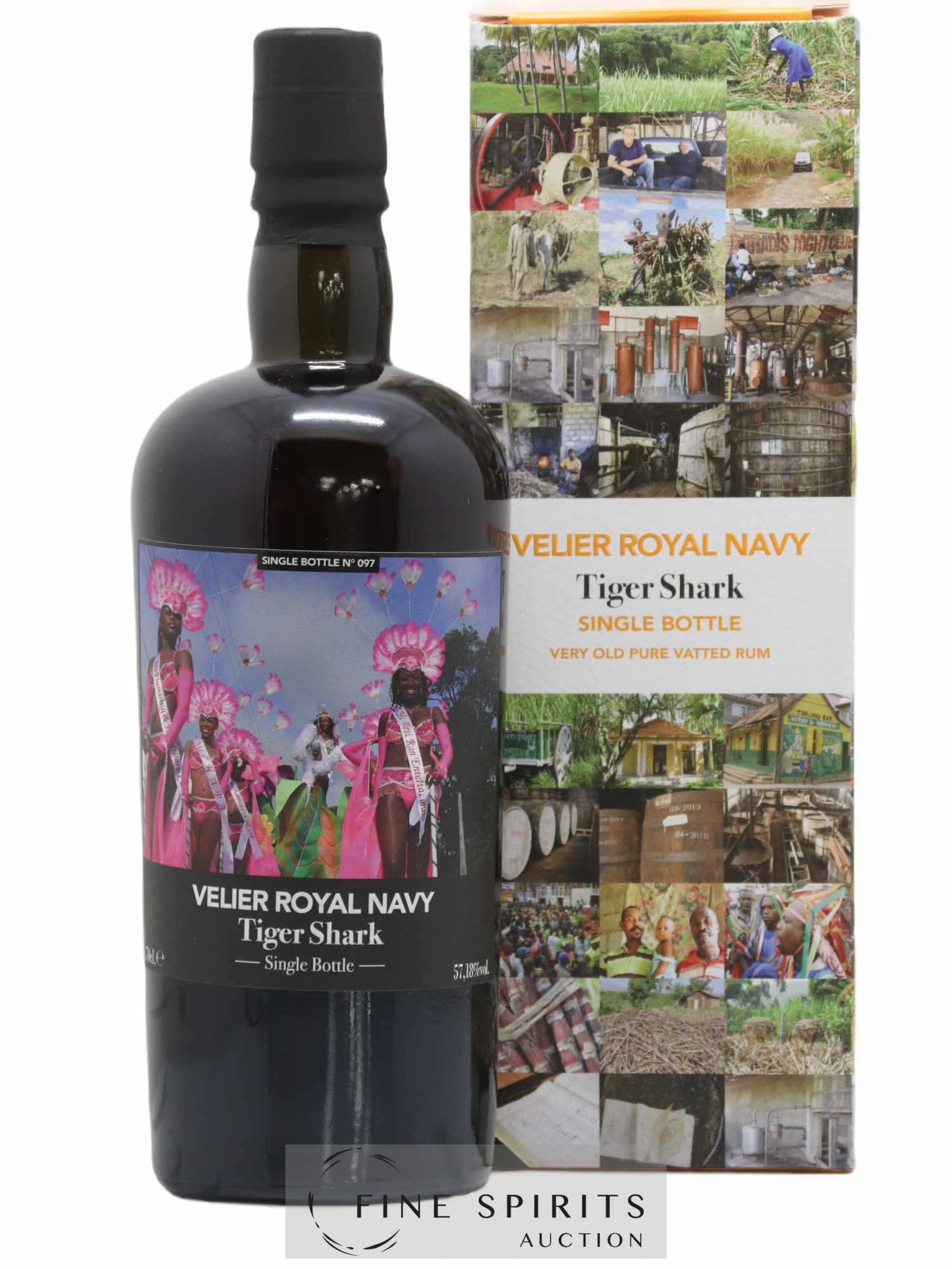 Velier Royal Navy Of. Tiger Shark - Single Bottle - First Release N°097 (sans prix de réserve) - Posten von 1 Flasche - 0