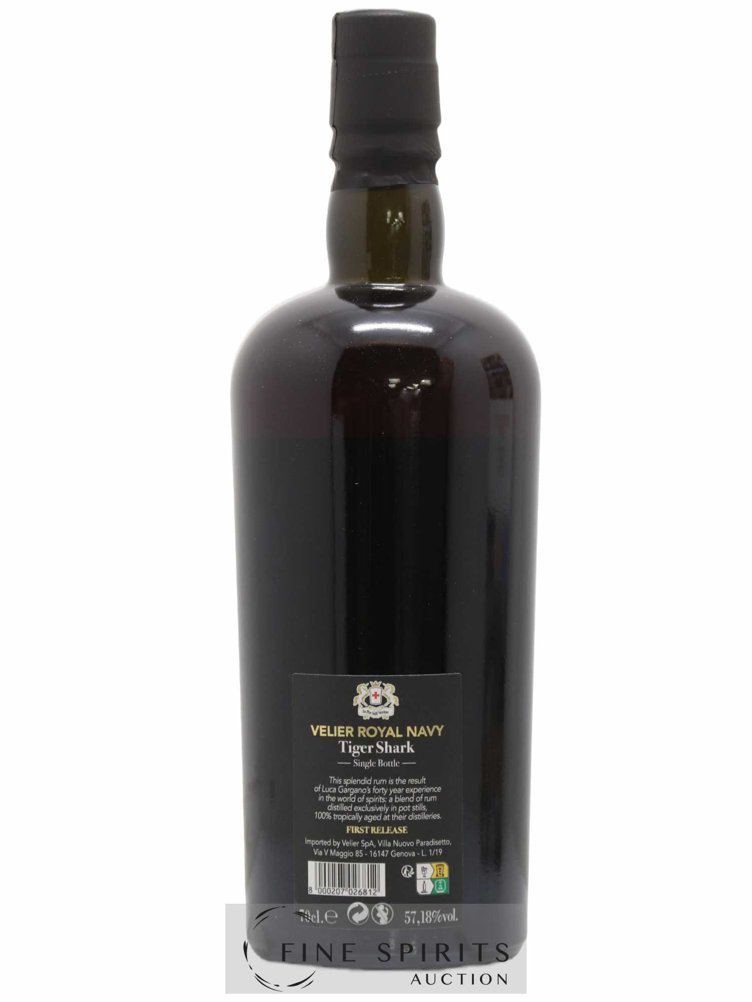 Velier Royal Navy Of. Tiger Shark - Single Bottle - First Release N°099 (sans prix de réserve) - Posten von 1 Flasche - 2