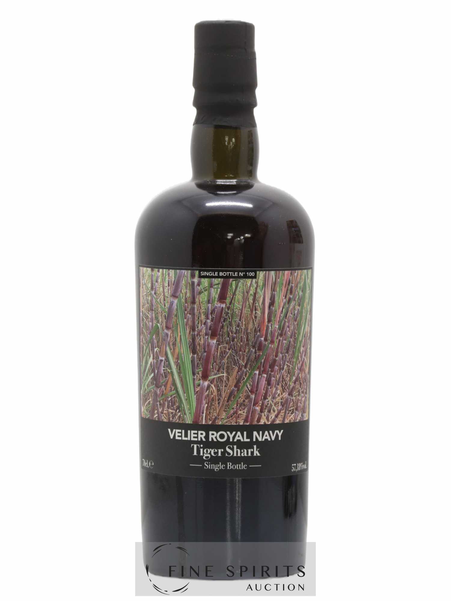 Velier Royal Navy Of. Tiger Shark - Single Bottle - First Release N°100 (sans prix de réserve) - Posten von 1 Flasche - 1