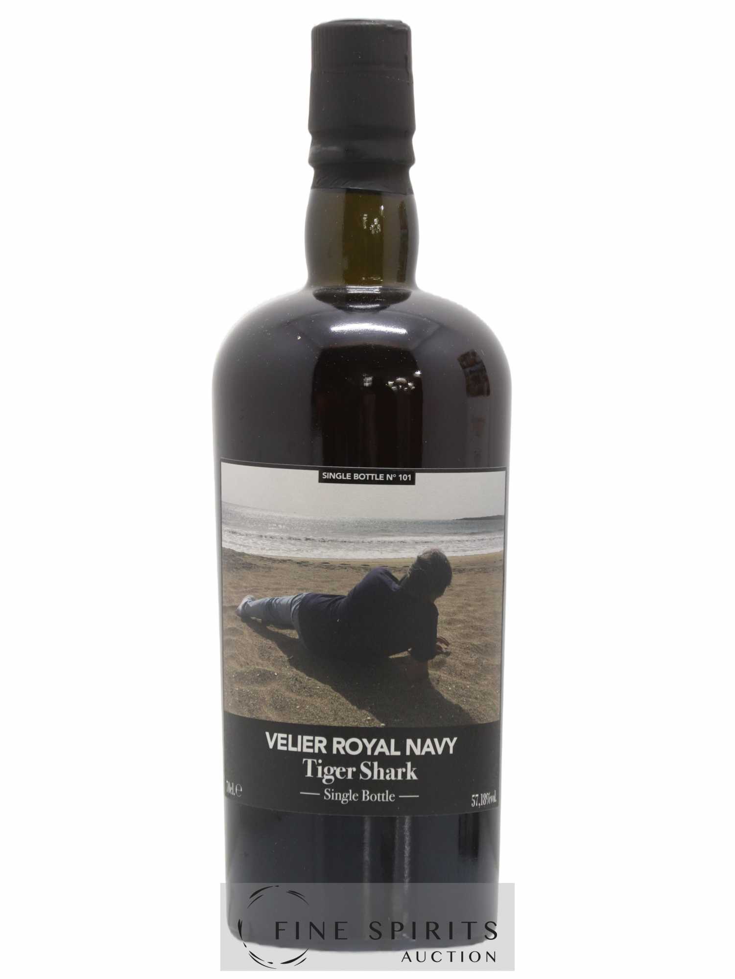 Velier Royal Navy Of. Tiger Shark - Single Bottle - First Release N°101 (sans prix de réserve) - Posten von 1 Flasche - 1