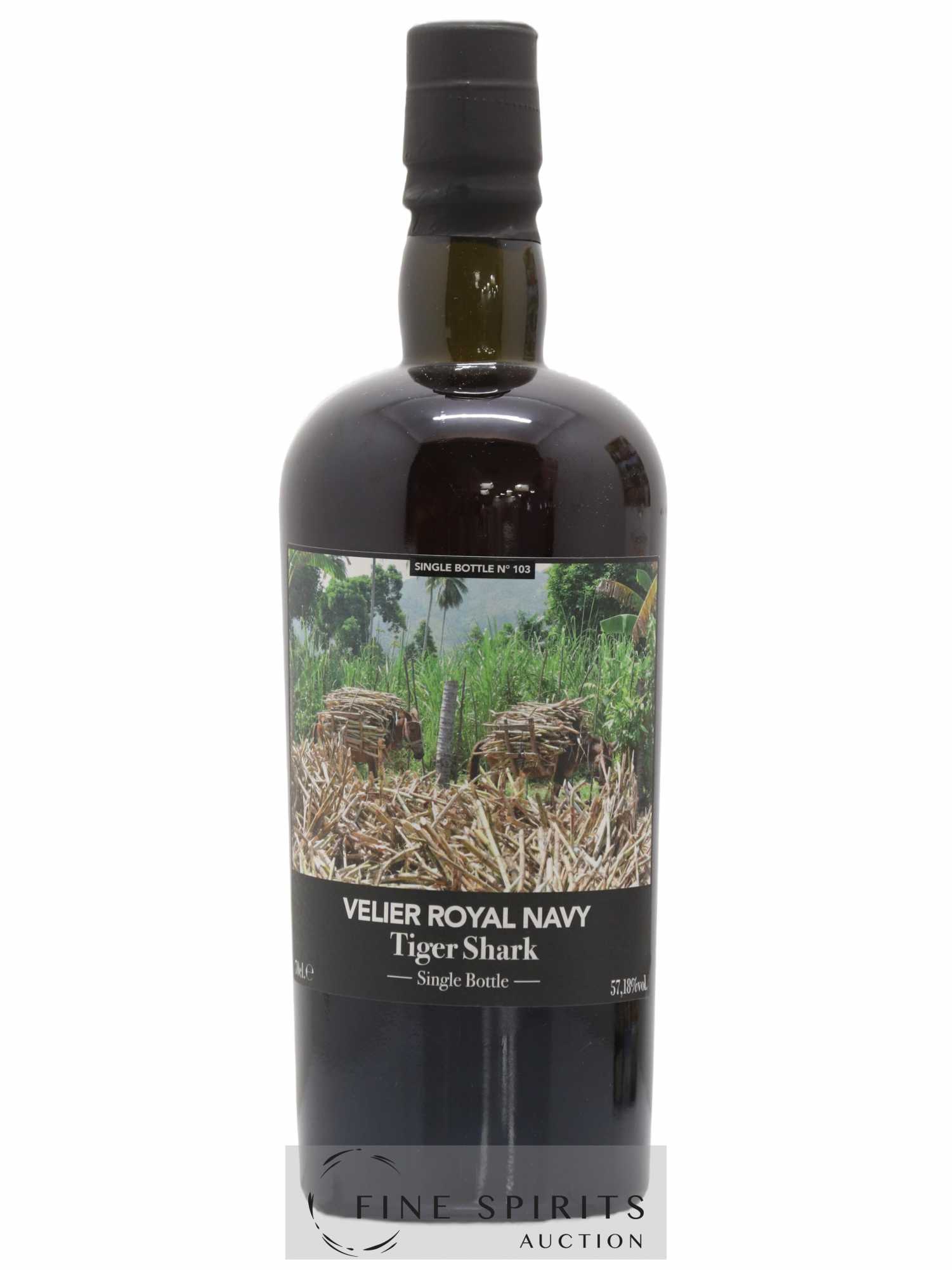Velier Royal Navy Of. Tiger Shark - Single Bottle - First Release N°103 (sans prix de réserve) - Posten von 1 Flasche - 1