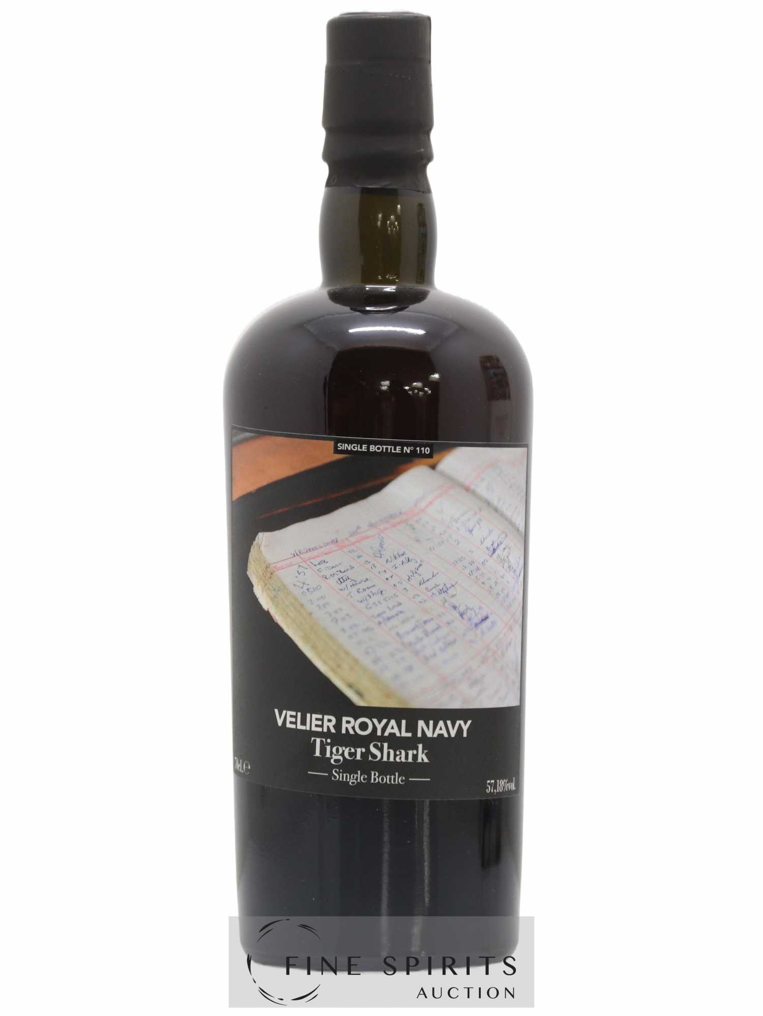 Velier Royal Navy Of. Tiger Shark - Single Bottle - First Release N°110 (sans prix de réserve) - Posten von 1 Flasche - 1