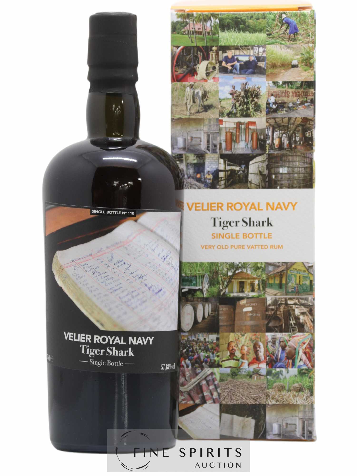 Velier Royal Navy Of. Tiger Shark - Single Bottle - First Release N°110 (sans prix de réserve) - Posten von 1 Flasche - 0