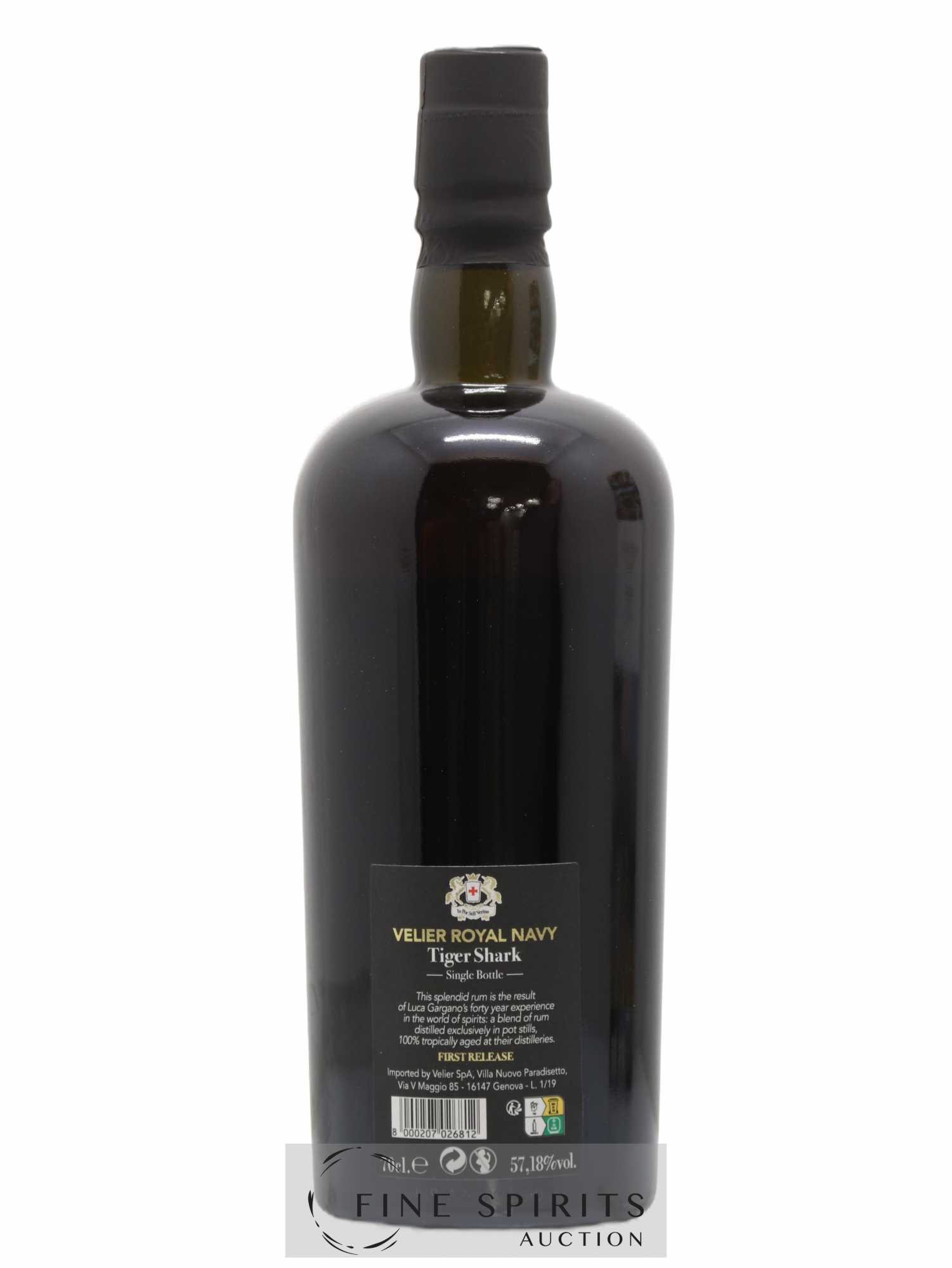 Velier Royal Navy Of. Tiger Shark - Single Bottle - First Release N°112 (sans prix de réserve) - Lotto di 1 bottiglia - 2
