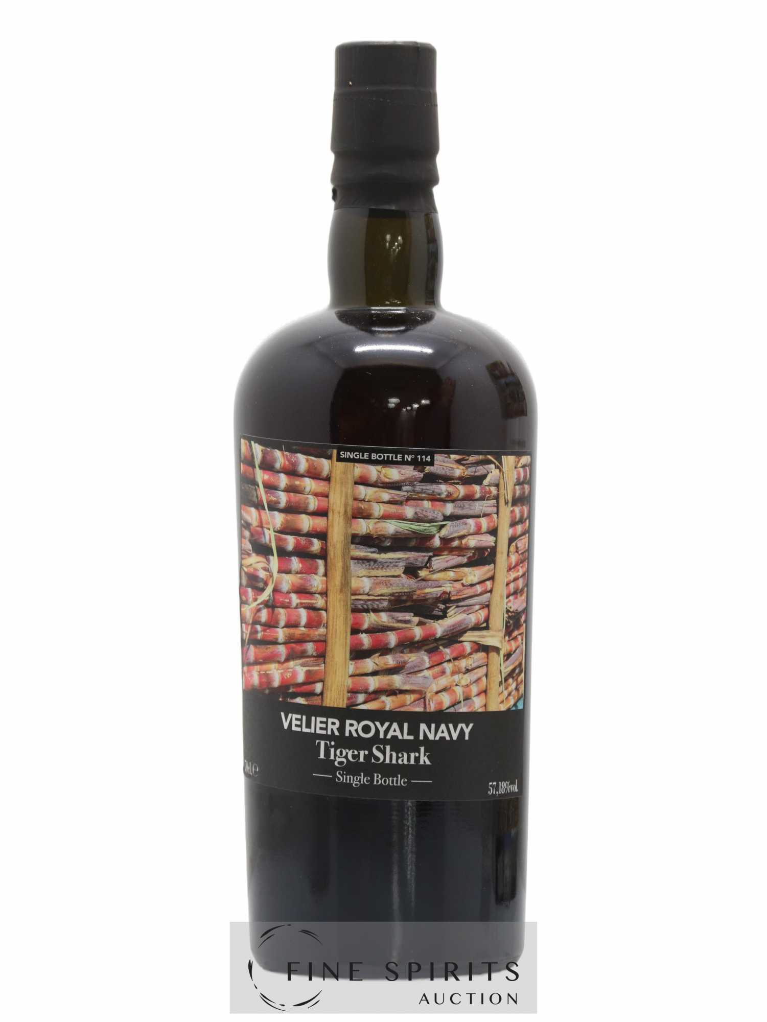 Velier Royal Navy Of. Tiger Shark - Single Bottle - First Release N°114 (sans prix de réserve) - Posten von 1 Flasche - 1