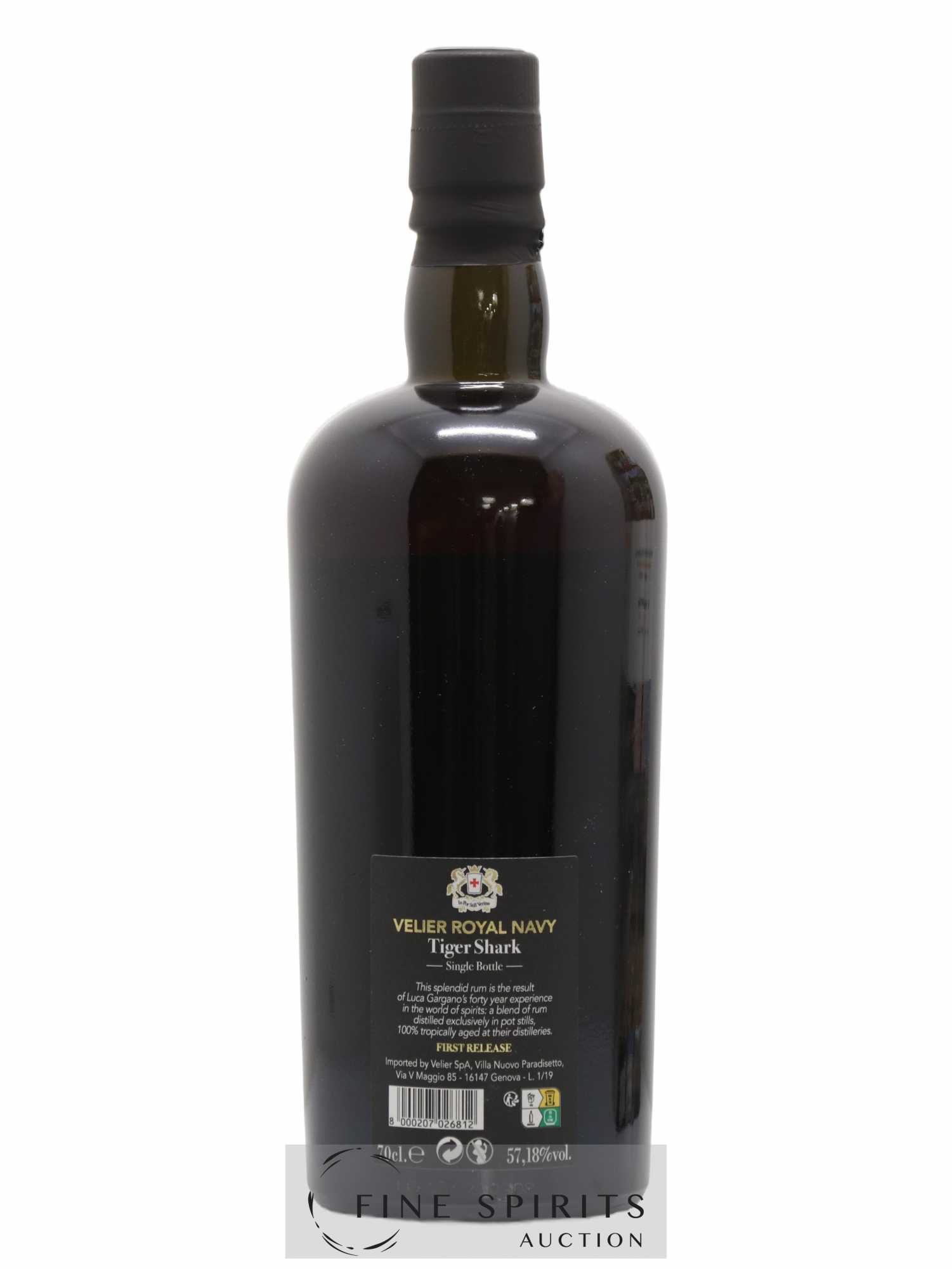 Velier Royal Navy Of. Tiger Shark - Single Bottle - First Release N°114 (sans prix de réserve) - Posten von 1 Flasche - 2