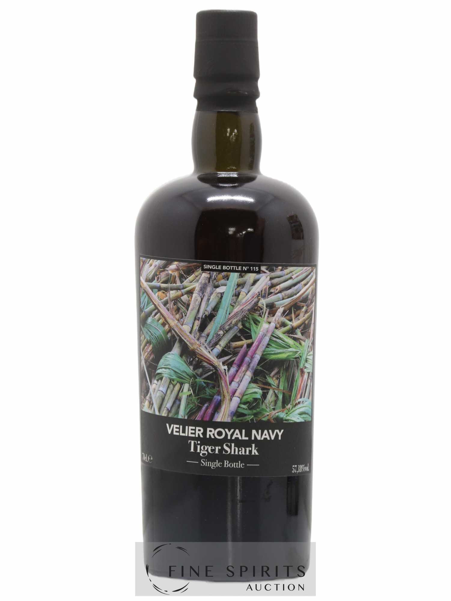 Velier Royal Navy Of. Tiger Shark - Single Bottle - First Release N°115 (sans prix de réserve) - Posten von 1 Flasche - 1