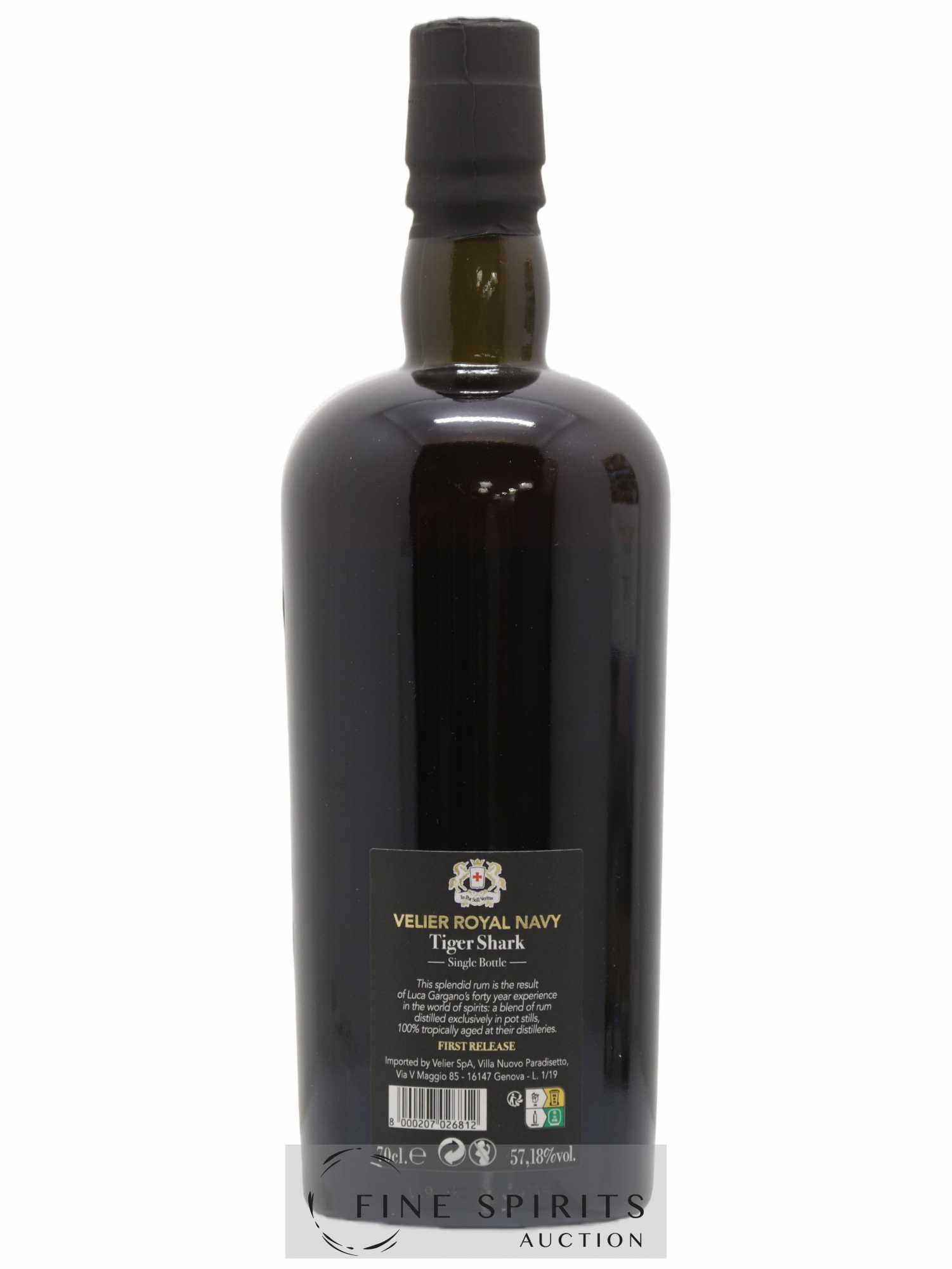 Velier Royal Navy Of. Tiger Shark - Single Bottle - First Release N°115 (sans prix de réserve) - Posten von 1 Flasche - 2