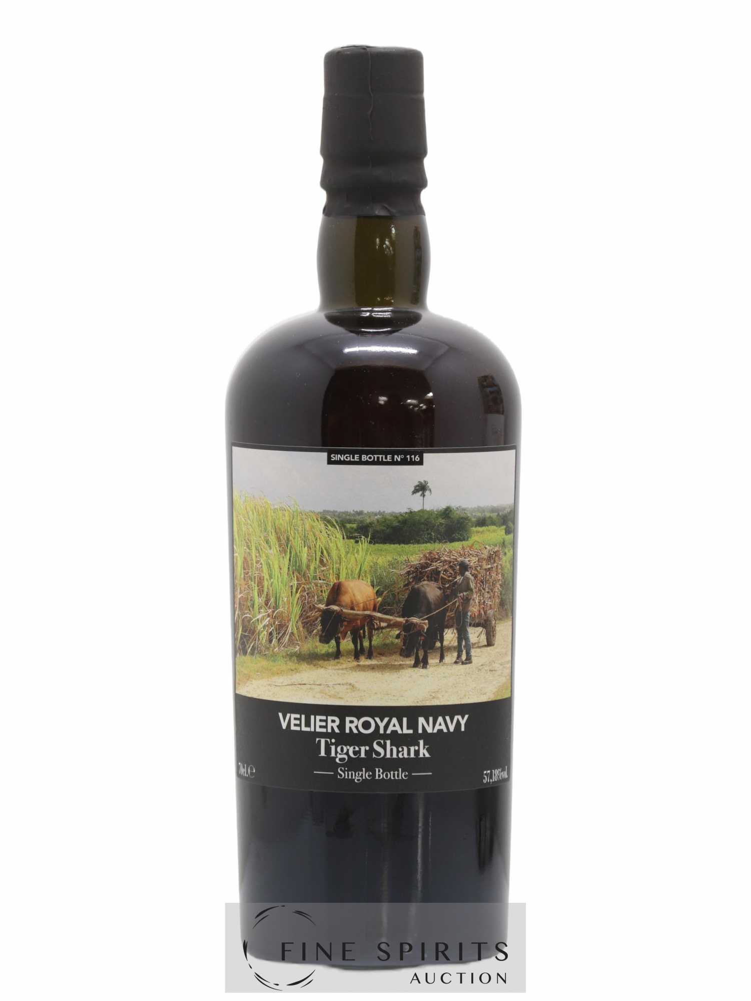 Velier Royal Navy Of. Tiger Shark - Single Bottle - First Release N°116 (sans prix de réserve) - Posten von 1 Flasche - 1