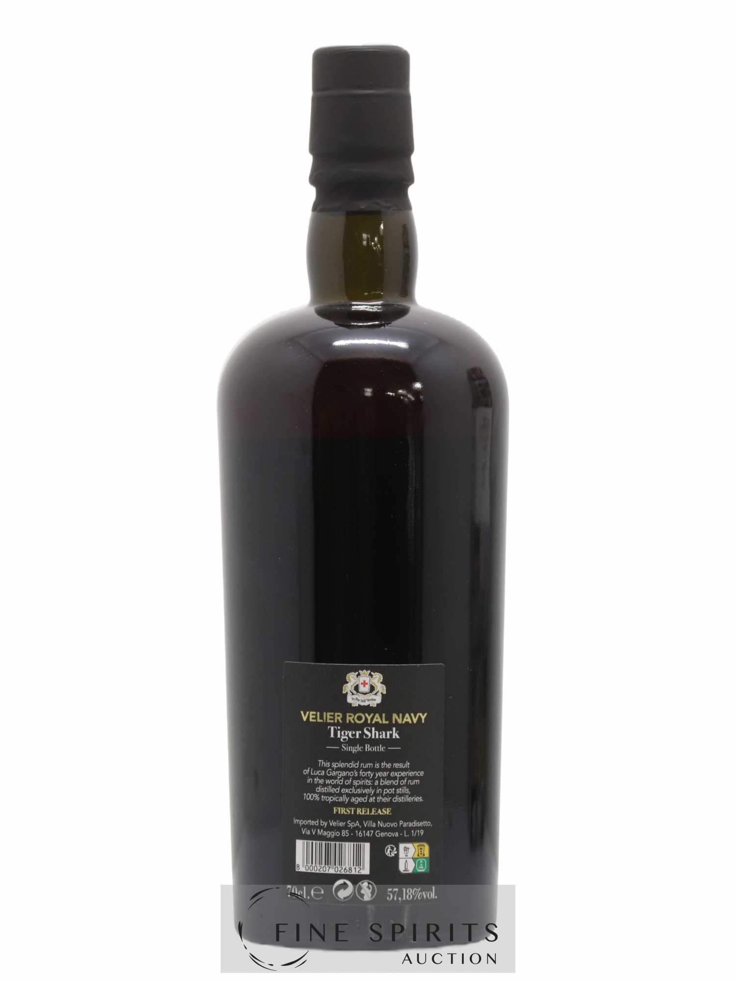 Velier Royal Navy Of. Tiger Shark - Single Bottle - First Release N°116 (sans prix de réserve) - Posten von 1 Flasche - 2