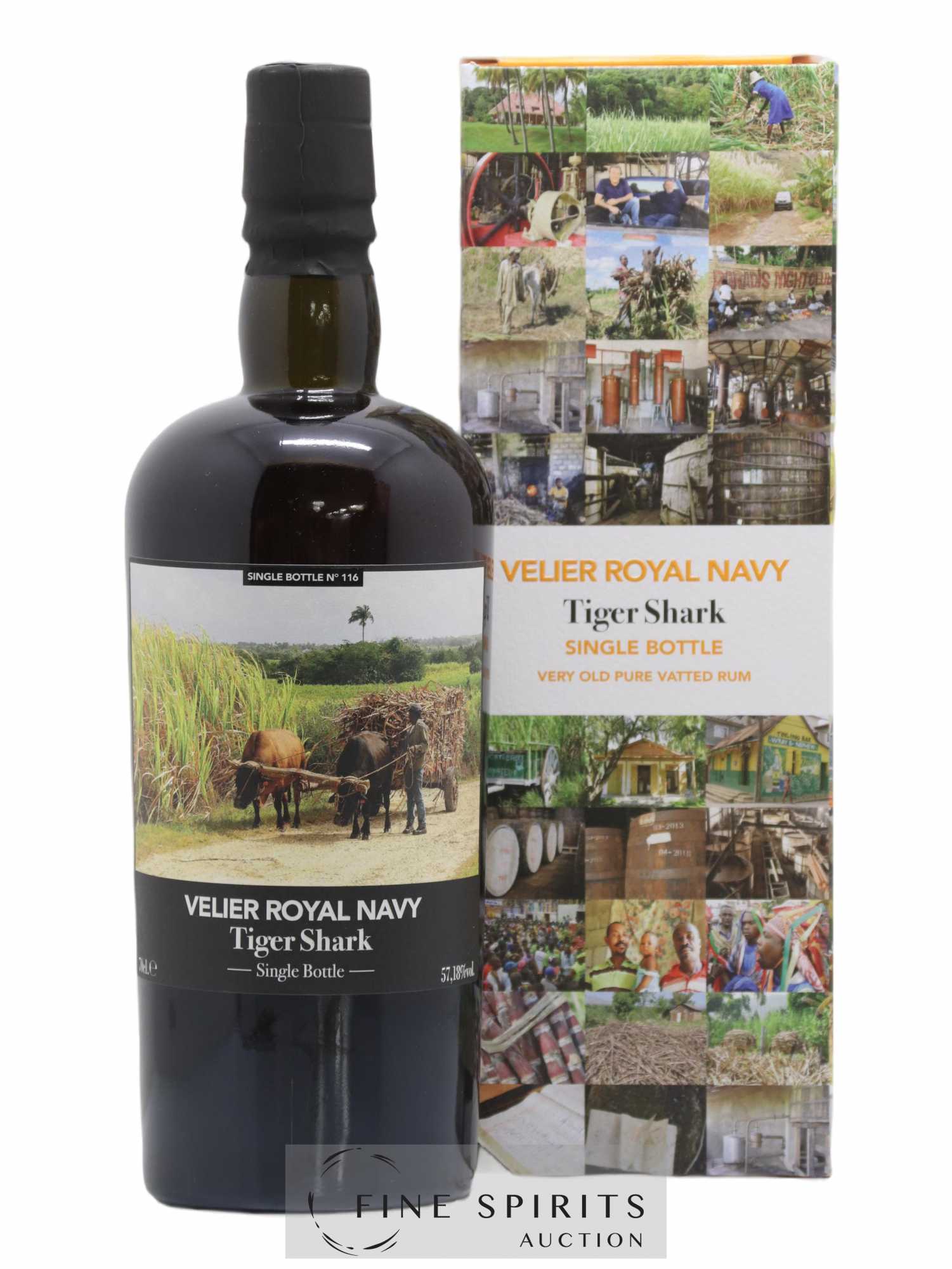 Velier Royal Navy Of. Tiger Shark - Single Bottle - First Release N°116 (sans prix de réserve) - Posten von 1 Flasche - 0