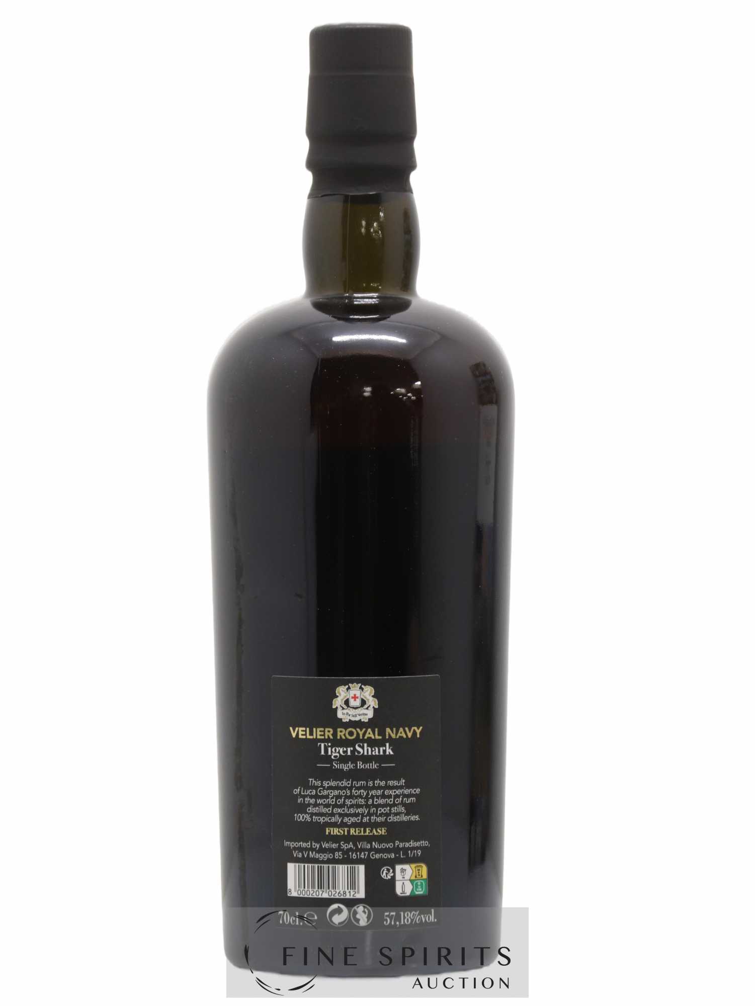 Velier Royal Navy Of. Tiger Shark - Single Bottle - First Release N°119 (sans prix de réserve) - Posten von 1 Flasche - 2