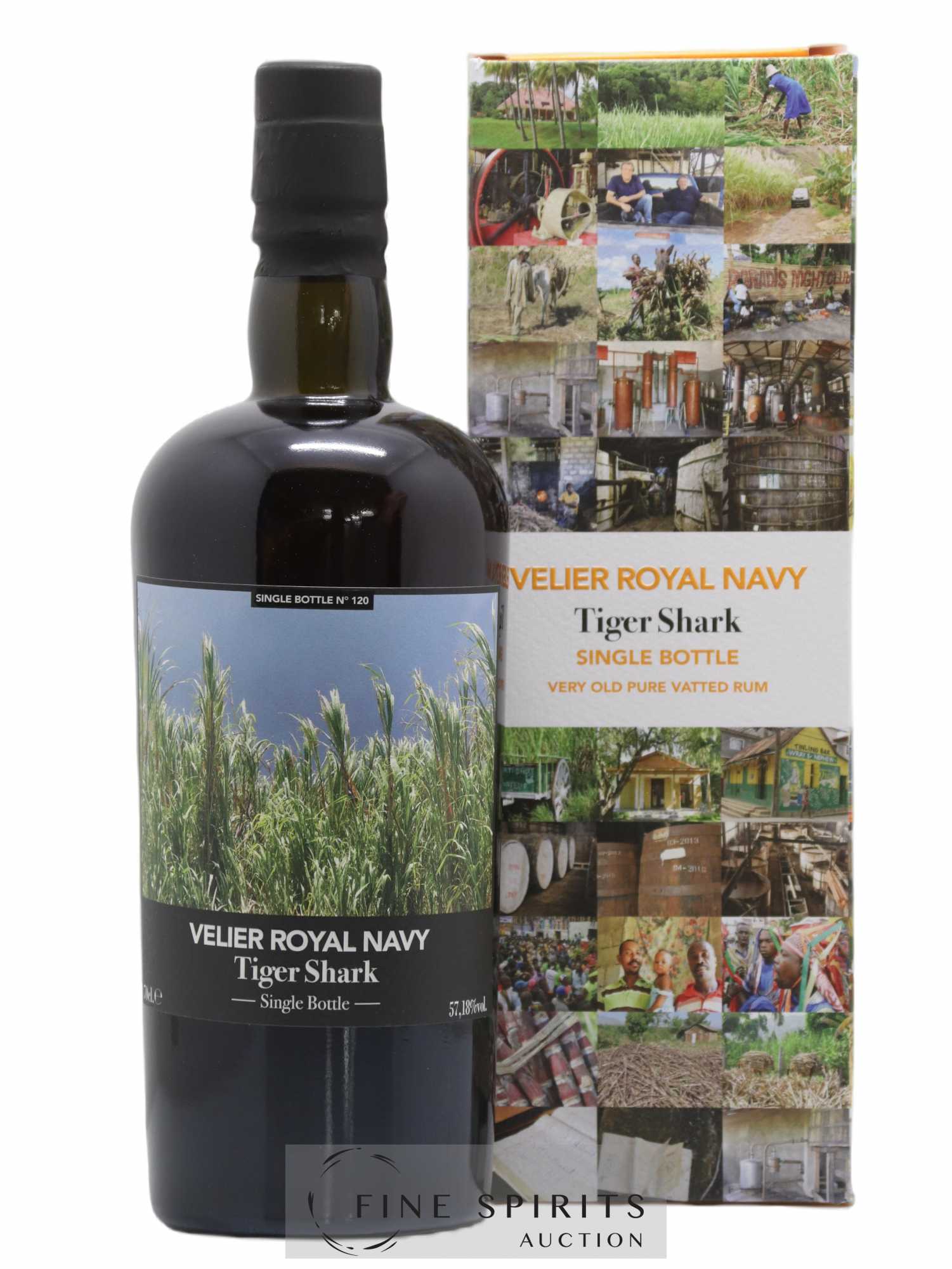 Velier Royal Navy Of. Tiger Shark - Single Bottle - First Release N°120 (sans prix de réserve) - Posten von 1 Flasche - 0