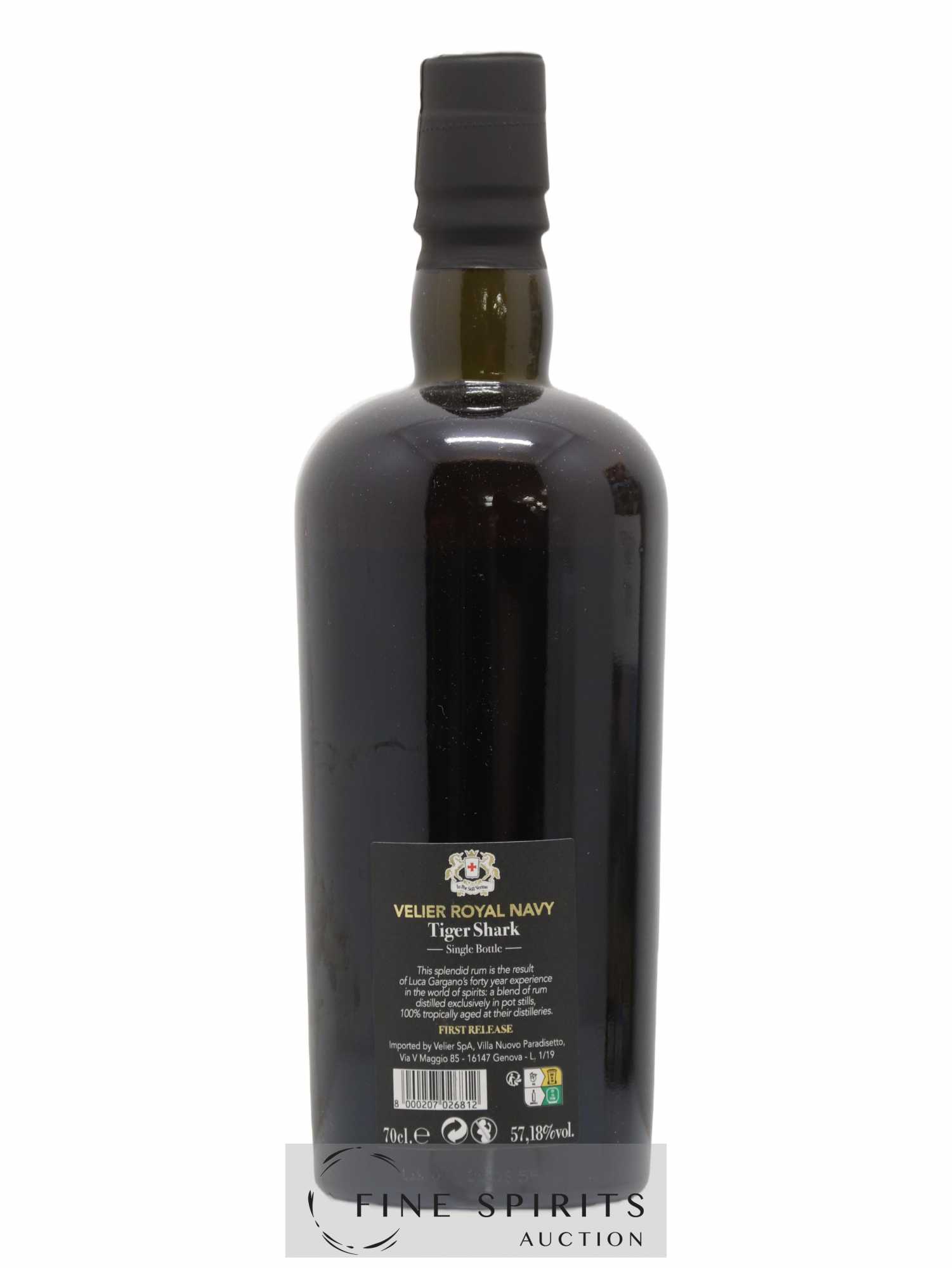Velier Royal Navy Of. Tiger Shark - Single Bottle - First Release N°008 (sans prix de réserve) - Posten von 1 Flasche - 2