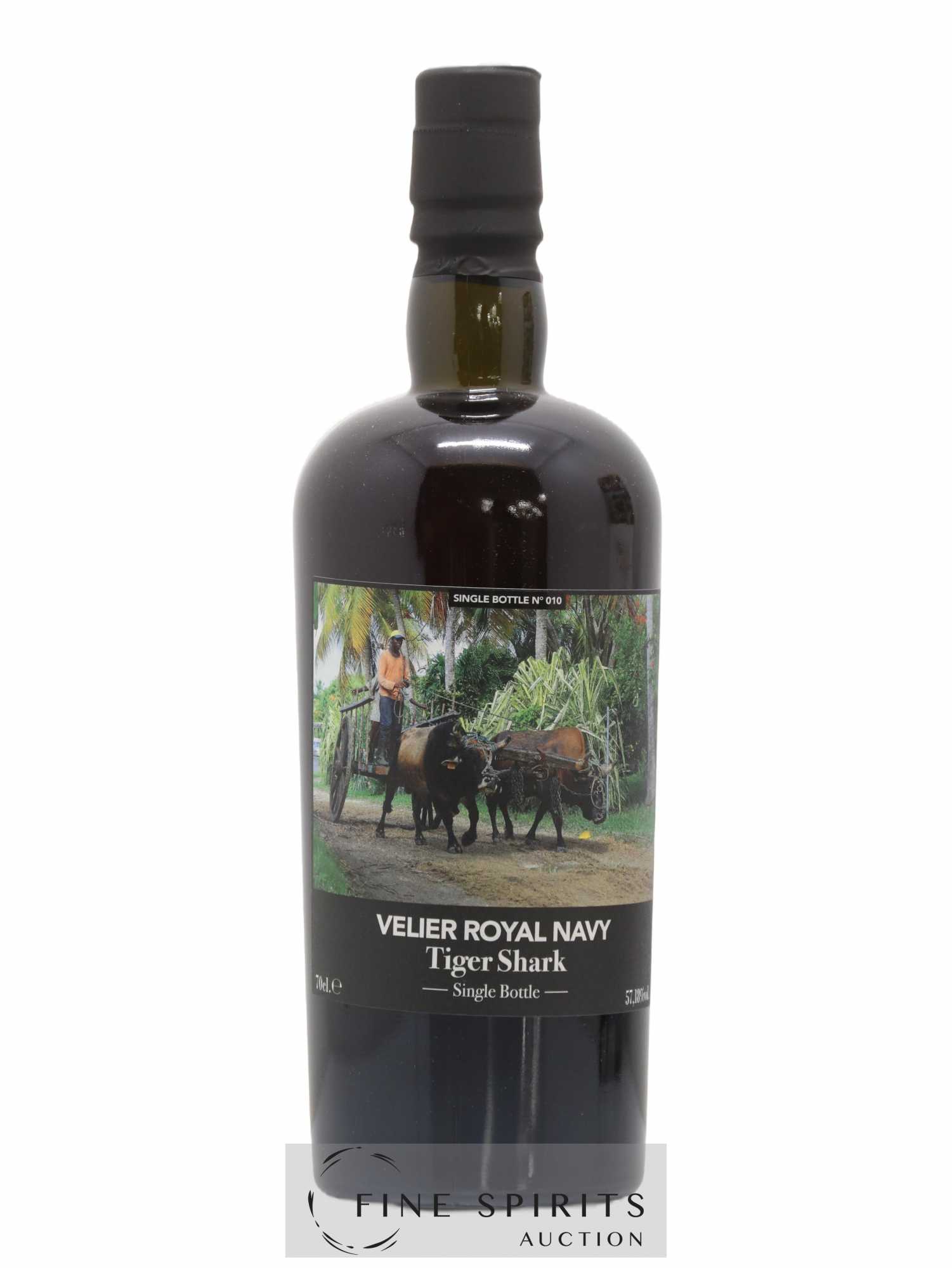 Velier Royal Navy Of. Tiger Shark - Single Bottle - First Release N°010 (sans prix de réserve) - Posten von 1 Flasche - 1