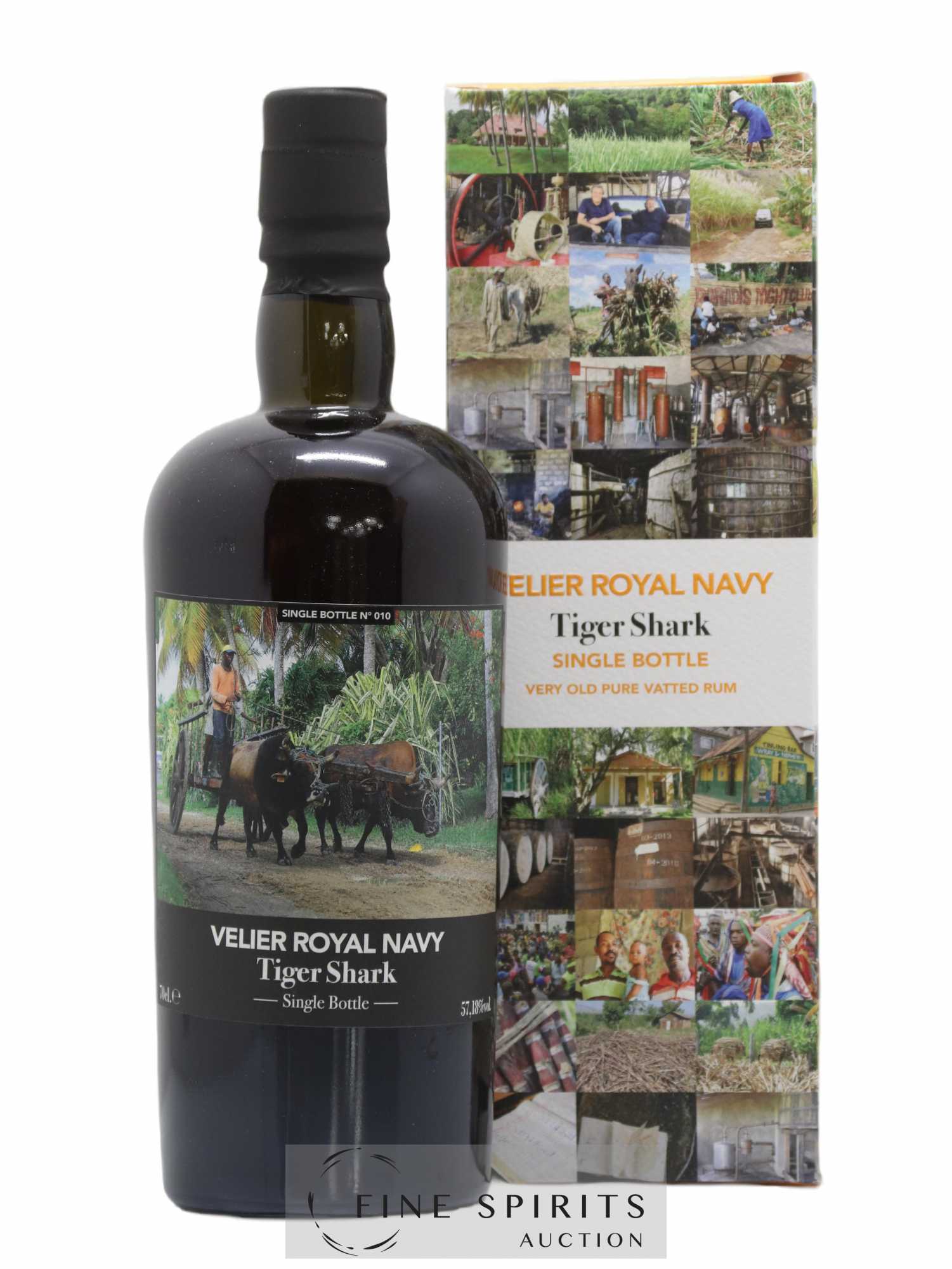Velier Royal Navy Of. Tiger Shark - Single Bottle - First Release N°010 (sans prix de réserve) - Posten von 1 Flasche - 0