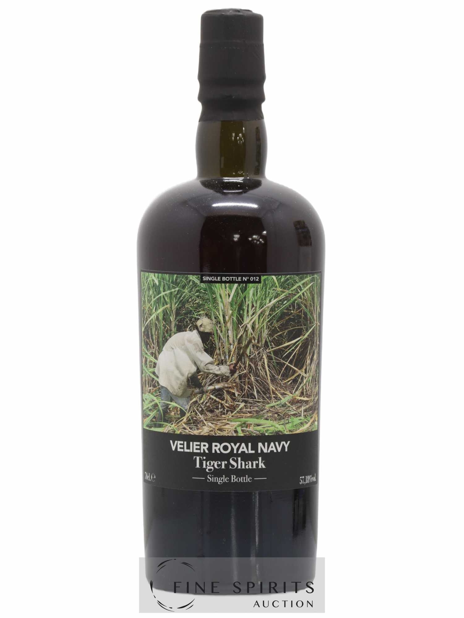 Velier Royal Navy Of. Tiger Shark - Single Bottle - First Release N°012 (sans prix de réserve) - Posten von 1 Flasche - 1